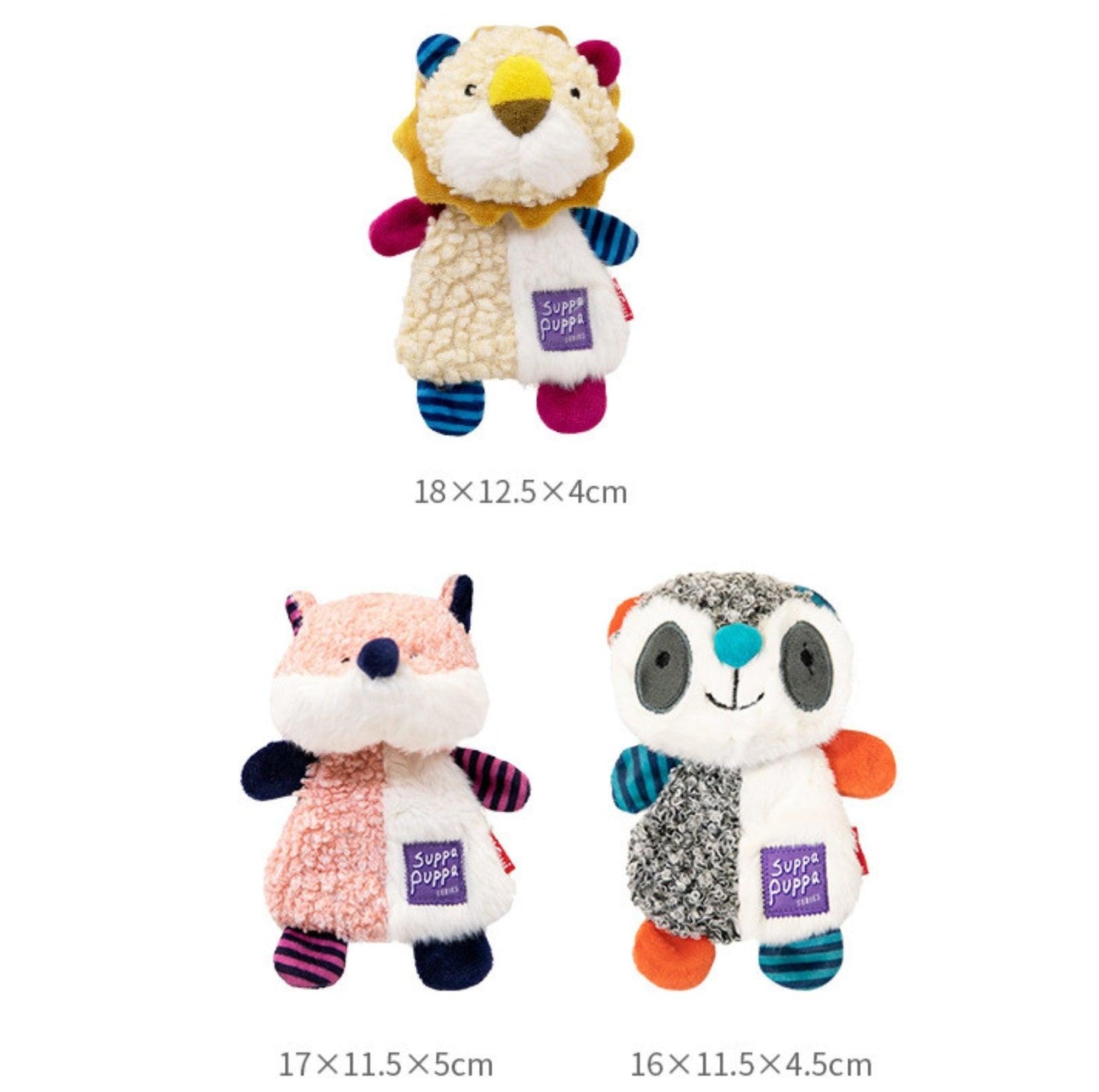GiGwi Plush Knit - Squeaky and Crackling Interactive Dog Toy - {{product.type}} - PawPawUp
