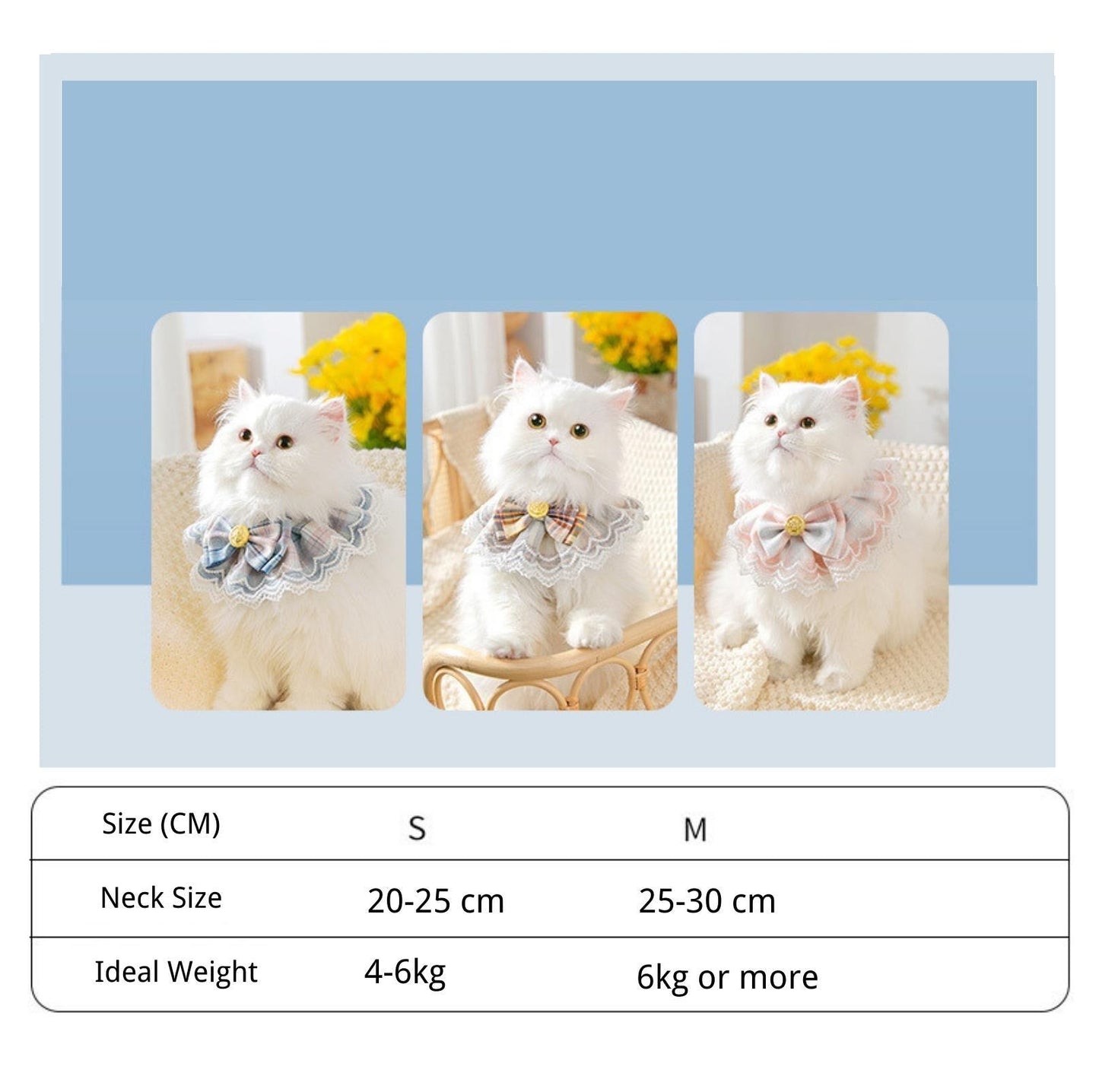 JK Style Cute Pet Bib With Lace and Bow Decors Pet Accessories - {{product.type}} - PawPawUp