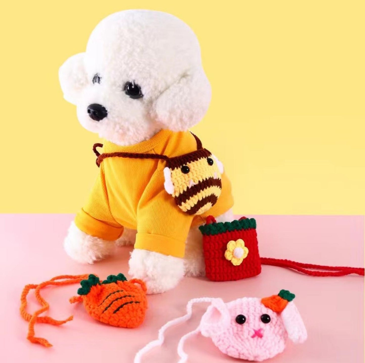 Knitted Cartoon Pet Self-Carrying Pack Style Accessory - {{product.type}} - PawPawUp