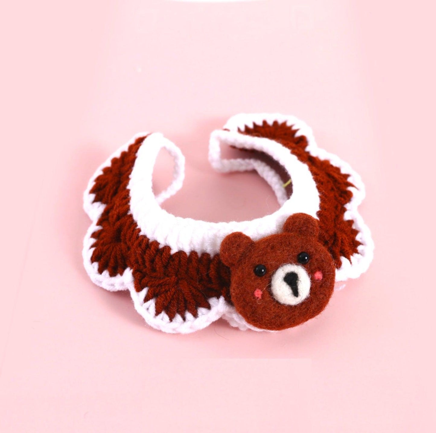 Little Animal Friends Style Knitted Woolen Bibs for Pets - {{product.type}} - PawPawUp