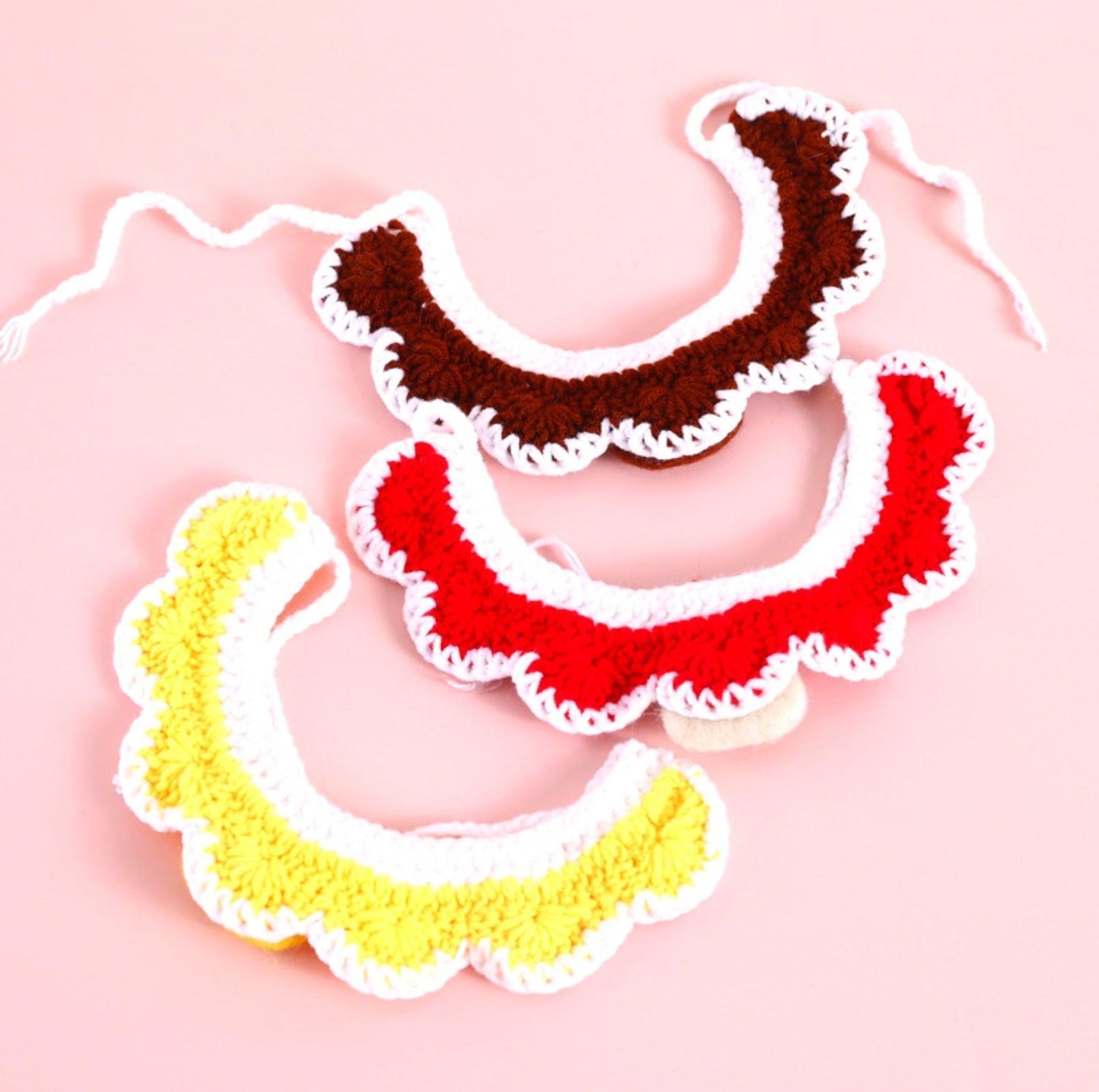 Little Animal Friends Style Knitted Woolen Bibs for Pets - {{product.type}} - PawPawUp