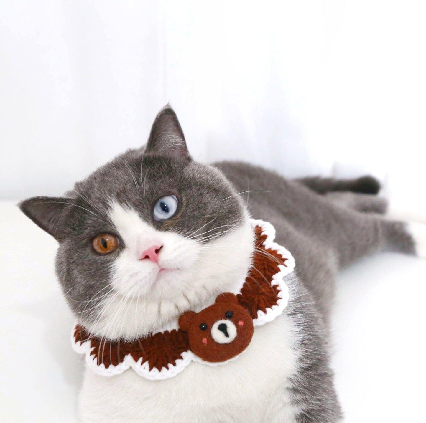 Little Animal Friends Style Knitted Woolen Bibs for Pets - {{product.type}} - PawPawUp