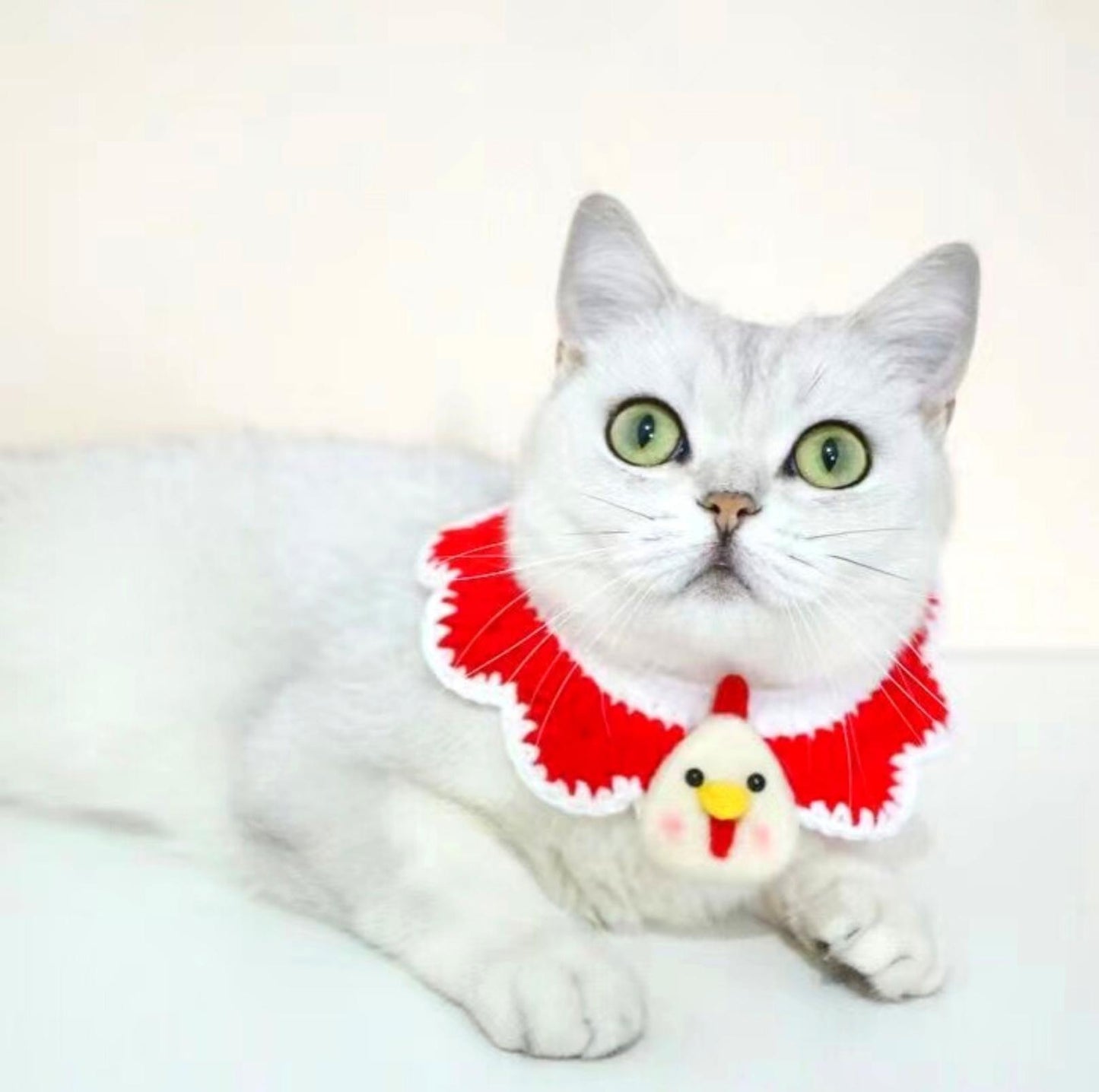 Little Animal Friends Style Knitted Woolen Bibs for Pets - {{product.type}} - PawPawUp
