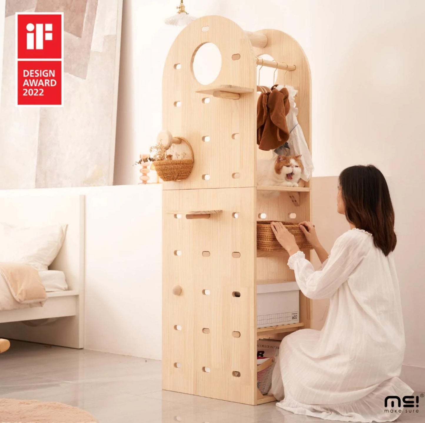 Makesure Luxury Wooden Cat Tree Cat Furniture - {{product.type}} - PawPawUp