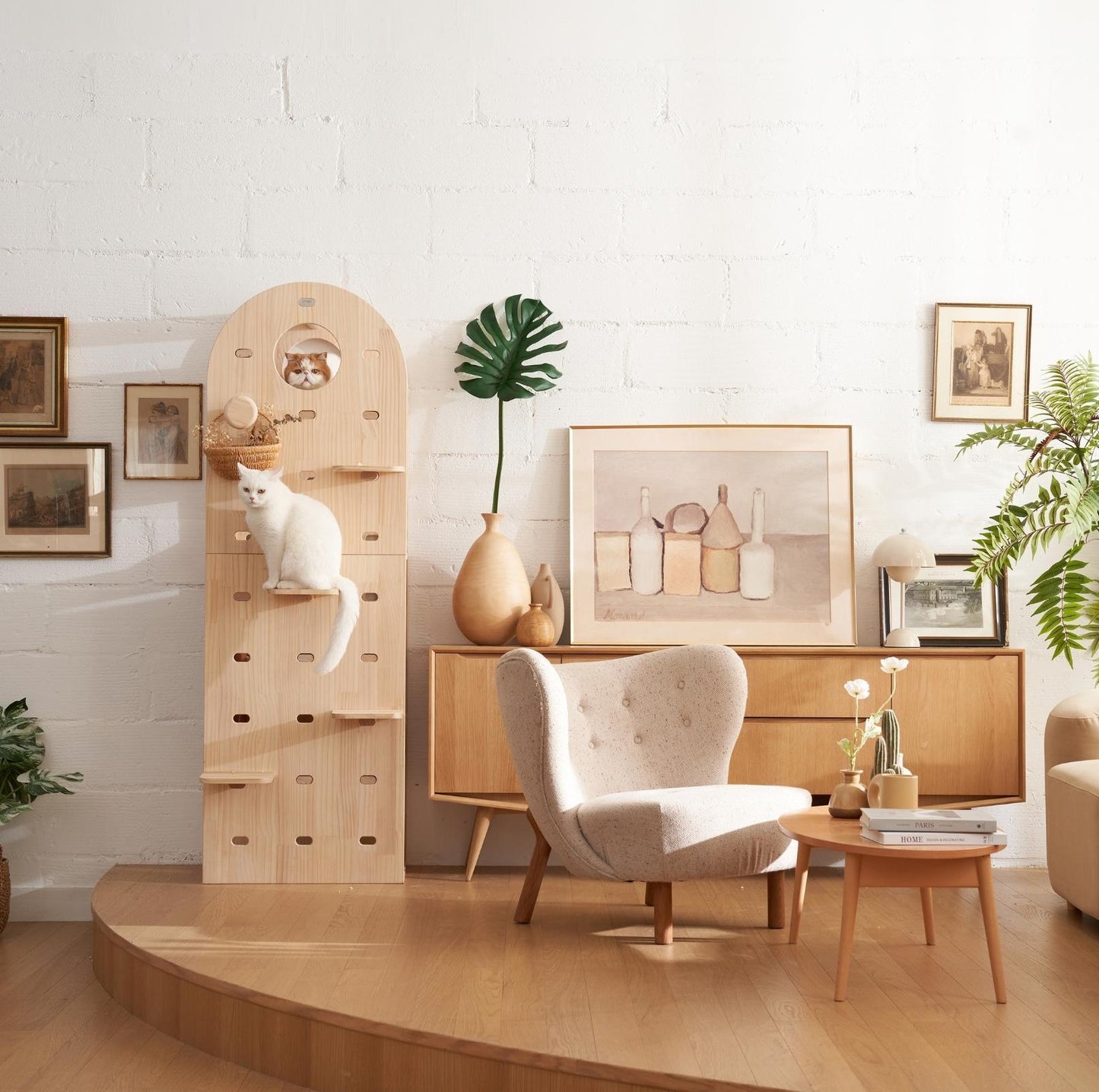 Makesure Luxury Wooden Cat Tree Cat Furniture - {{product.type}} - PawPawUp