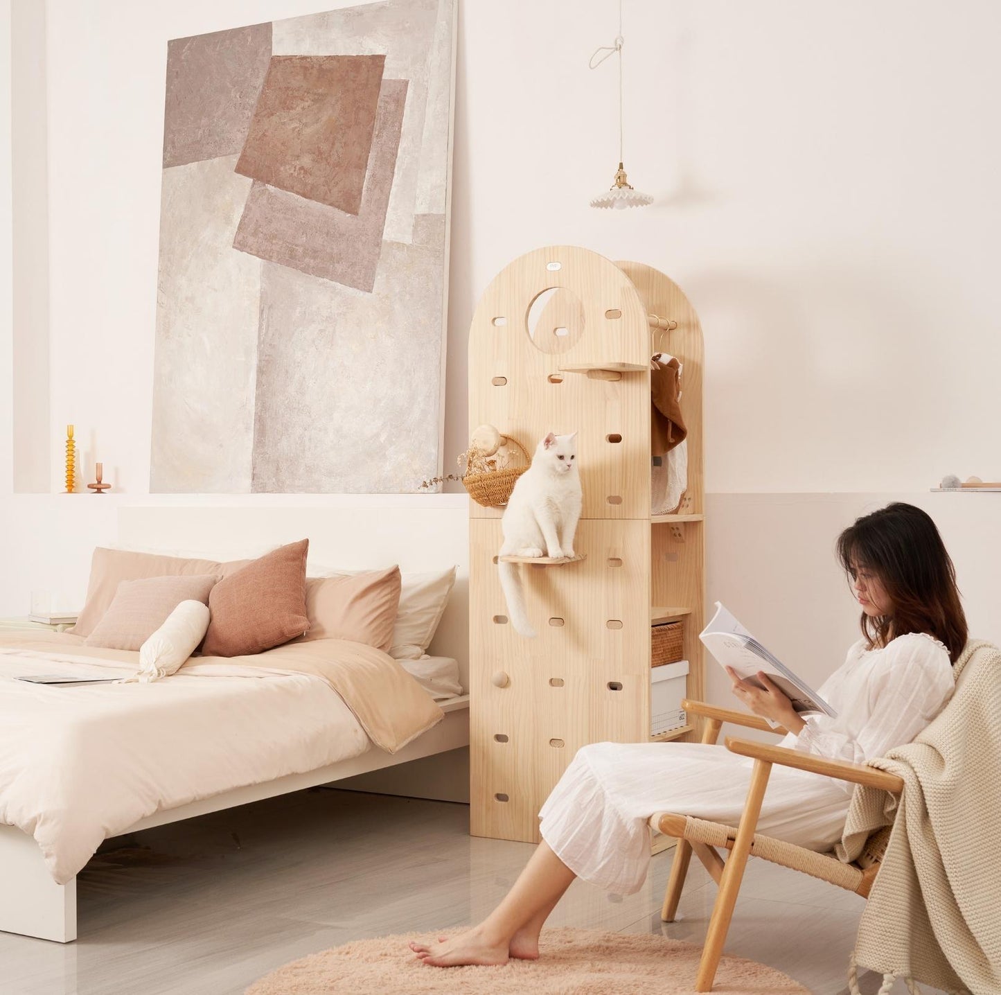 Makesure Luxury Wooden Cat Tree Cat Furniture - {{product.type}} - PawPawUp