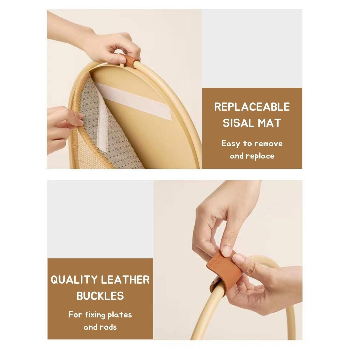 Makesure Multifunctional Cat Scratcher | Sisal Standing Scratching Board - {{product.type}} - PawPawUp