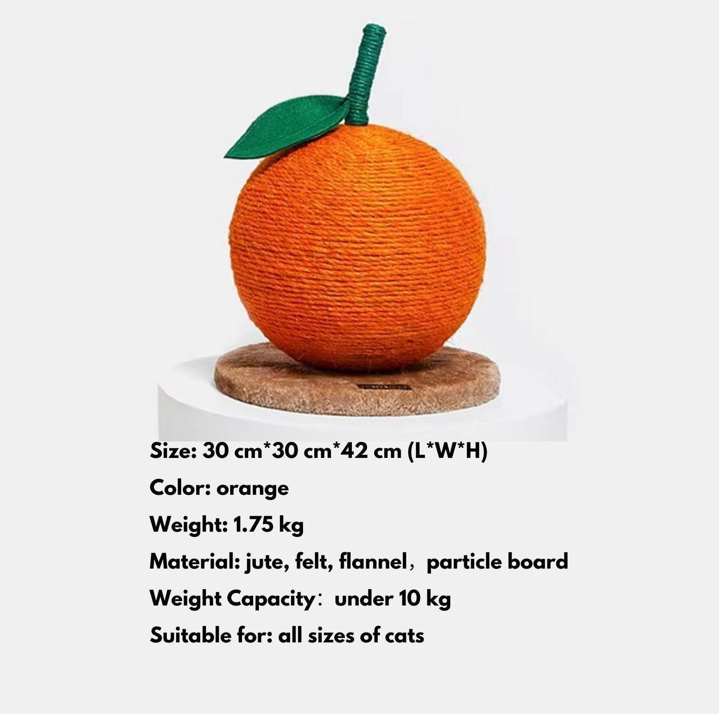 Vetreska Mini Orange Cat Scratcher - {{product.type}} - PawPawUp