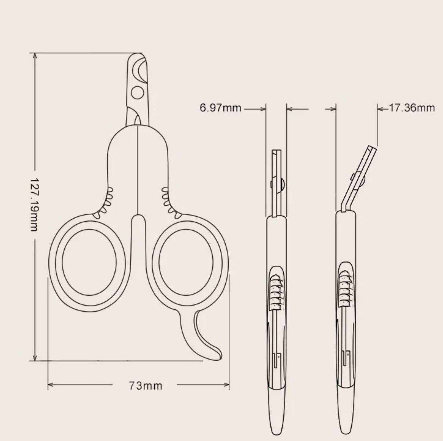 Pakeway "Q" Shape Pet Nail Clippers - {{product.type}} - PawPawUp