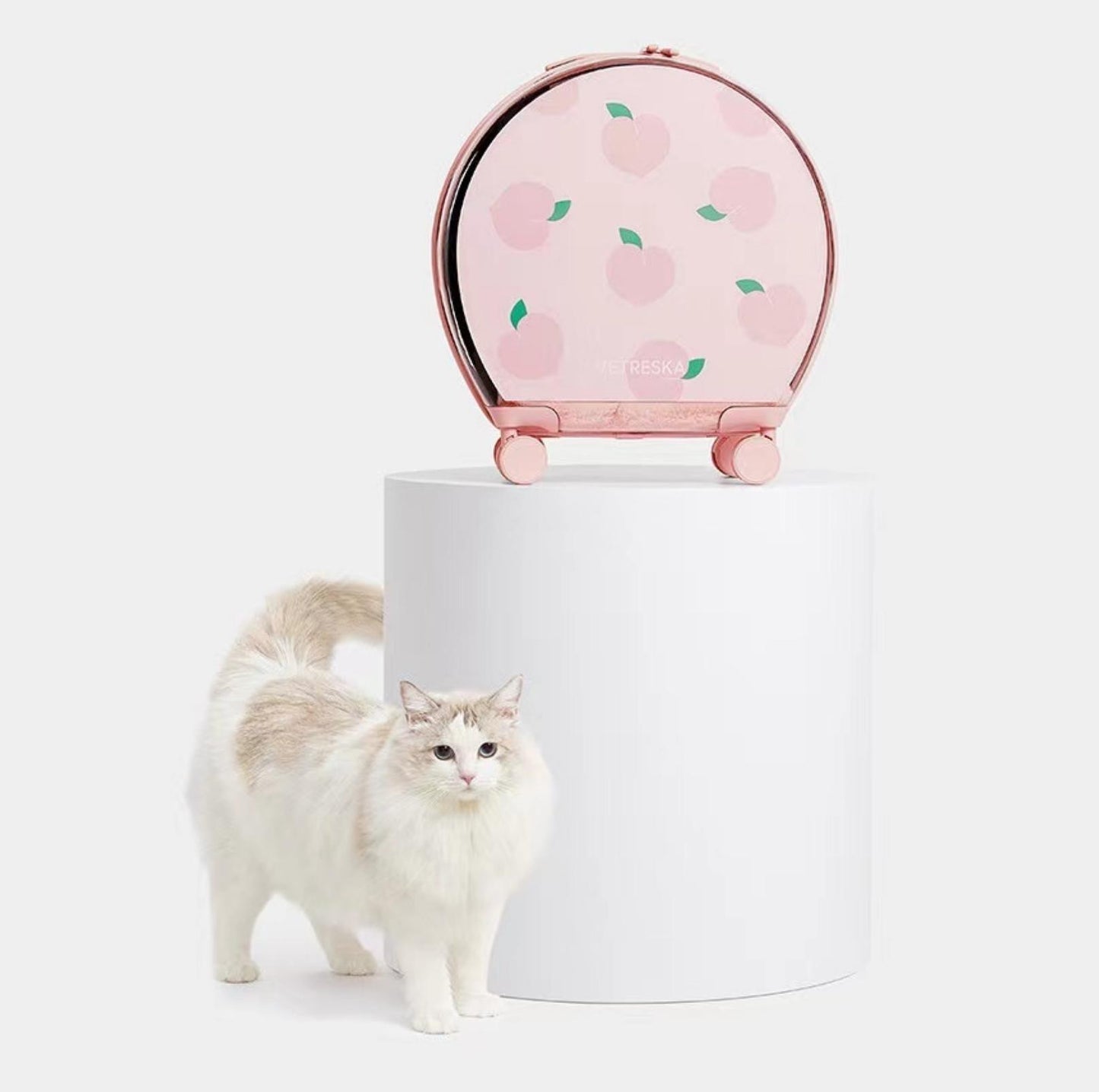 Vetreska Peach Luggage Cat Carrier Small Dog Carrier - {{product.type}} - PawPawUp