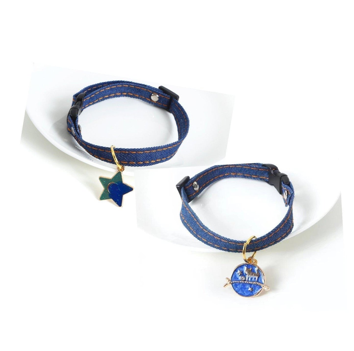 Pet Denim Style Collar - {{product.type}} - PawPawUp