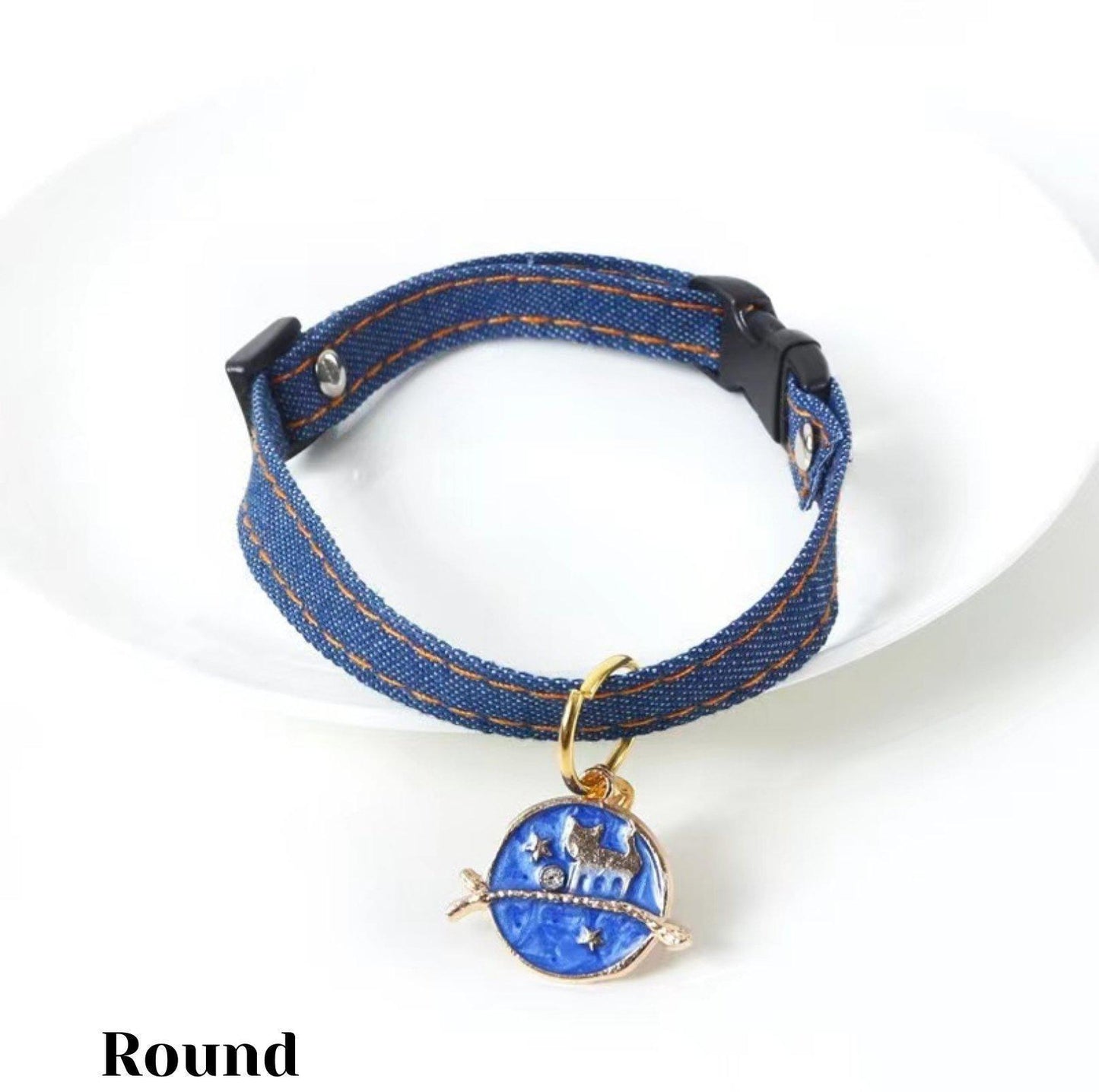 Pet Denim Style Collar - {{product.type}} - PawPawUp