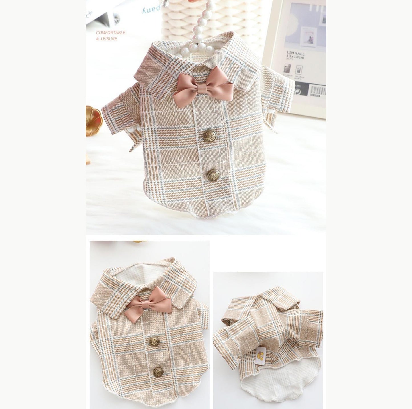 Pet Jacket with British Style - {{product.type}} - PawPawUp