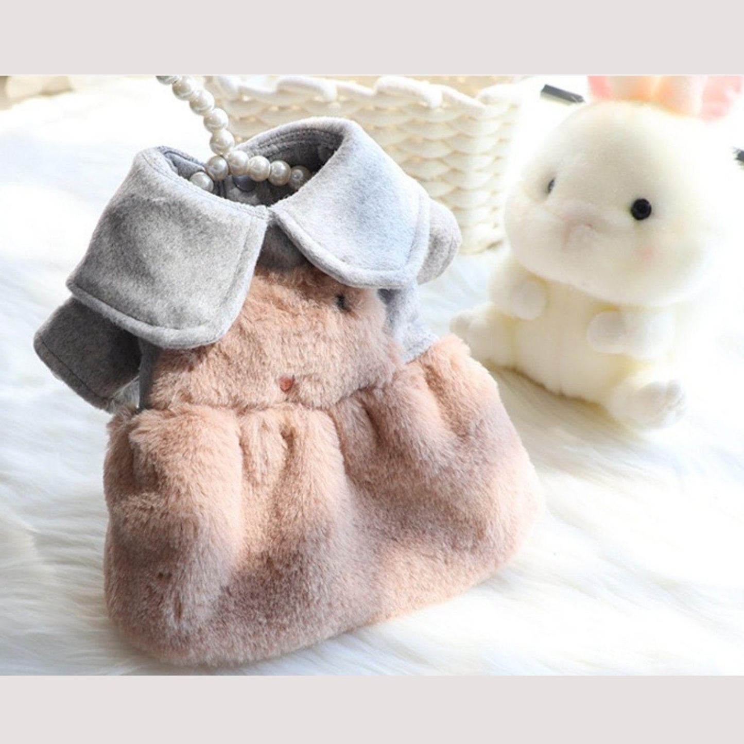 Plush Bunny Winter and Autumn Suspender Skirt - {{product.type}} - PawPawUp
