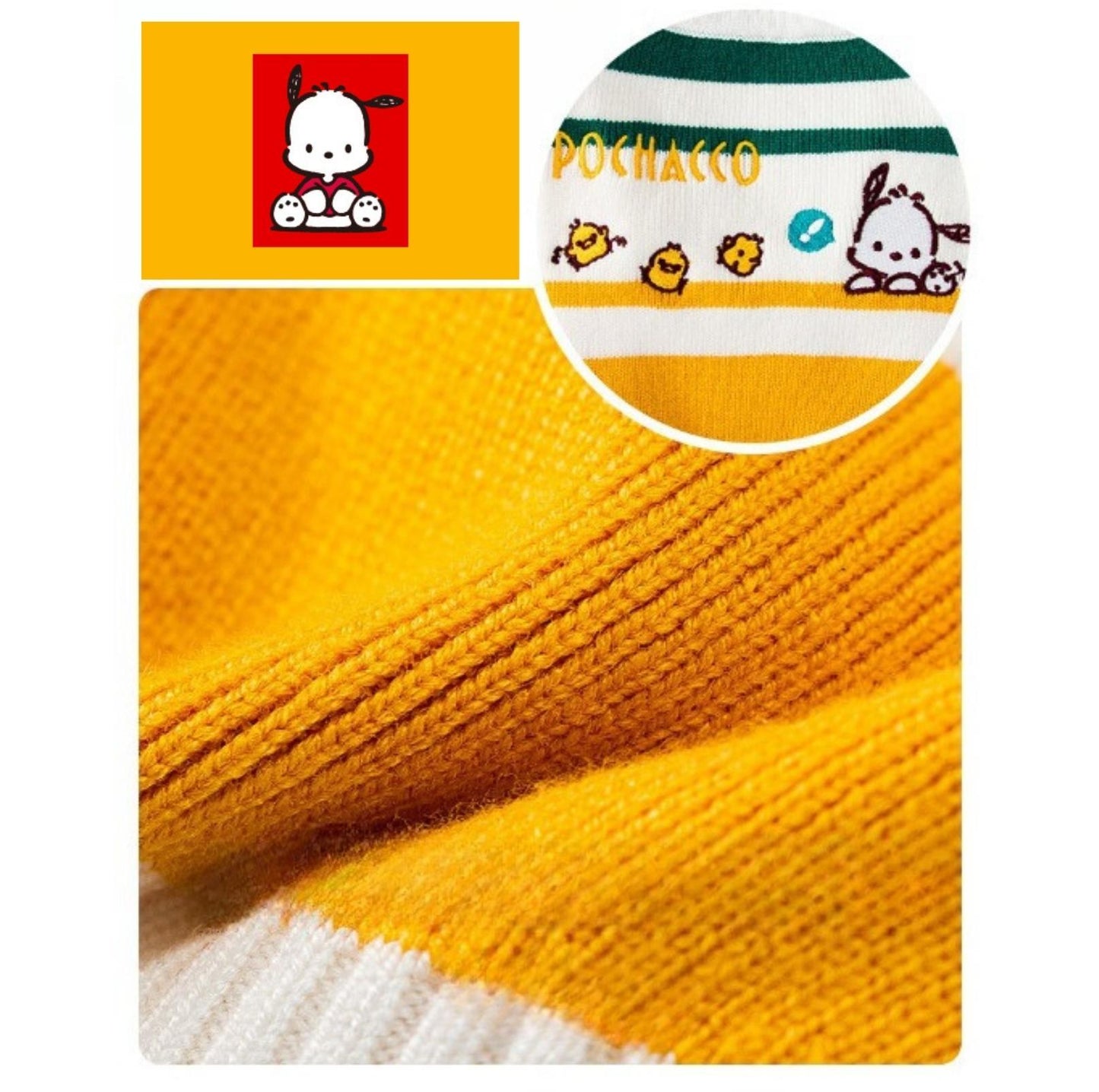 Pochacco Style Spring Pet Knitted Jumper Pet Apparels - {{product.type}} - PawPawUp