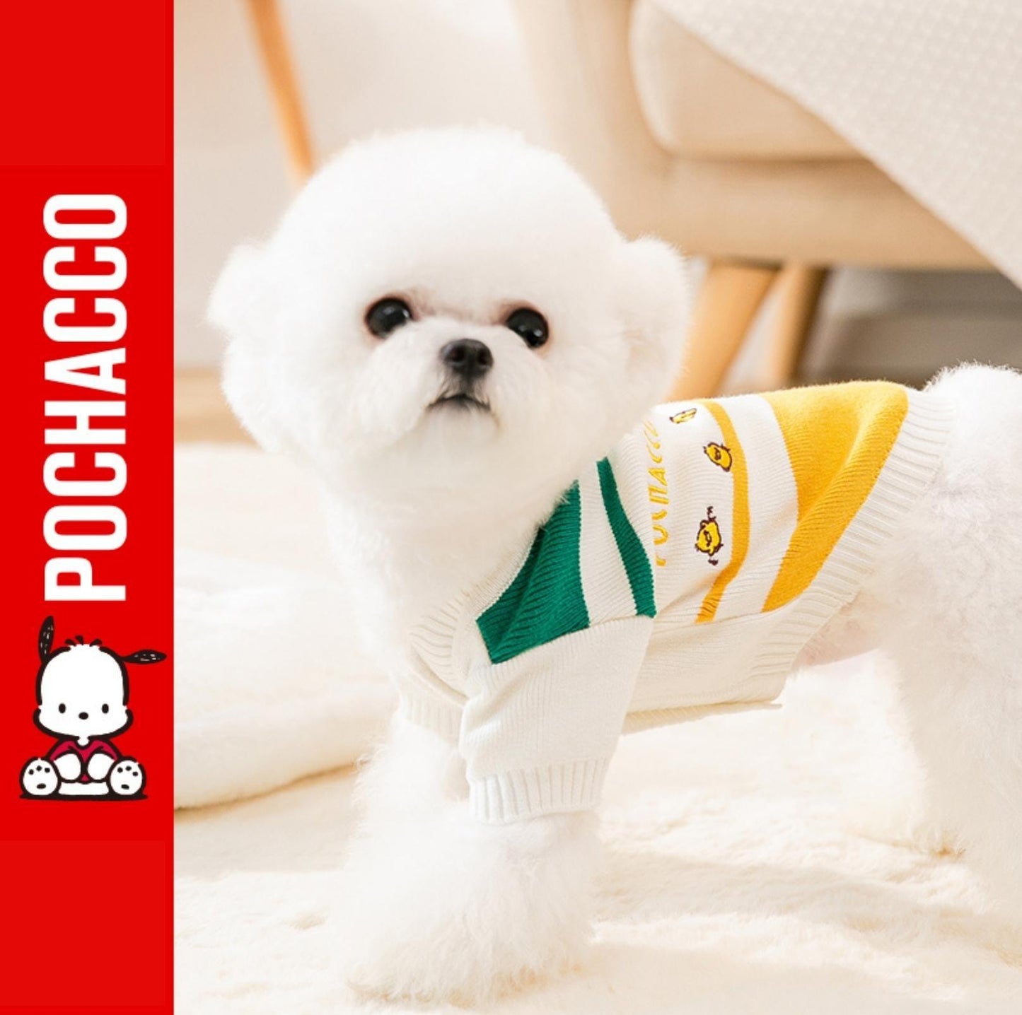 Pochacco Style Spring Pet Knitted Jumper Pet Apparels - {{product.type}} - PawPawUp