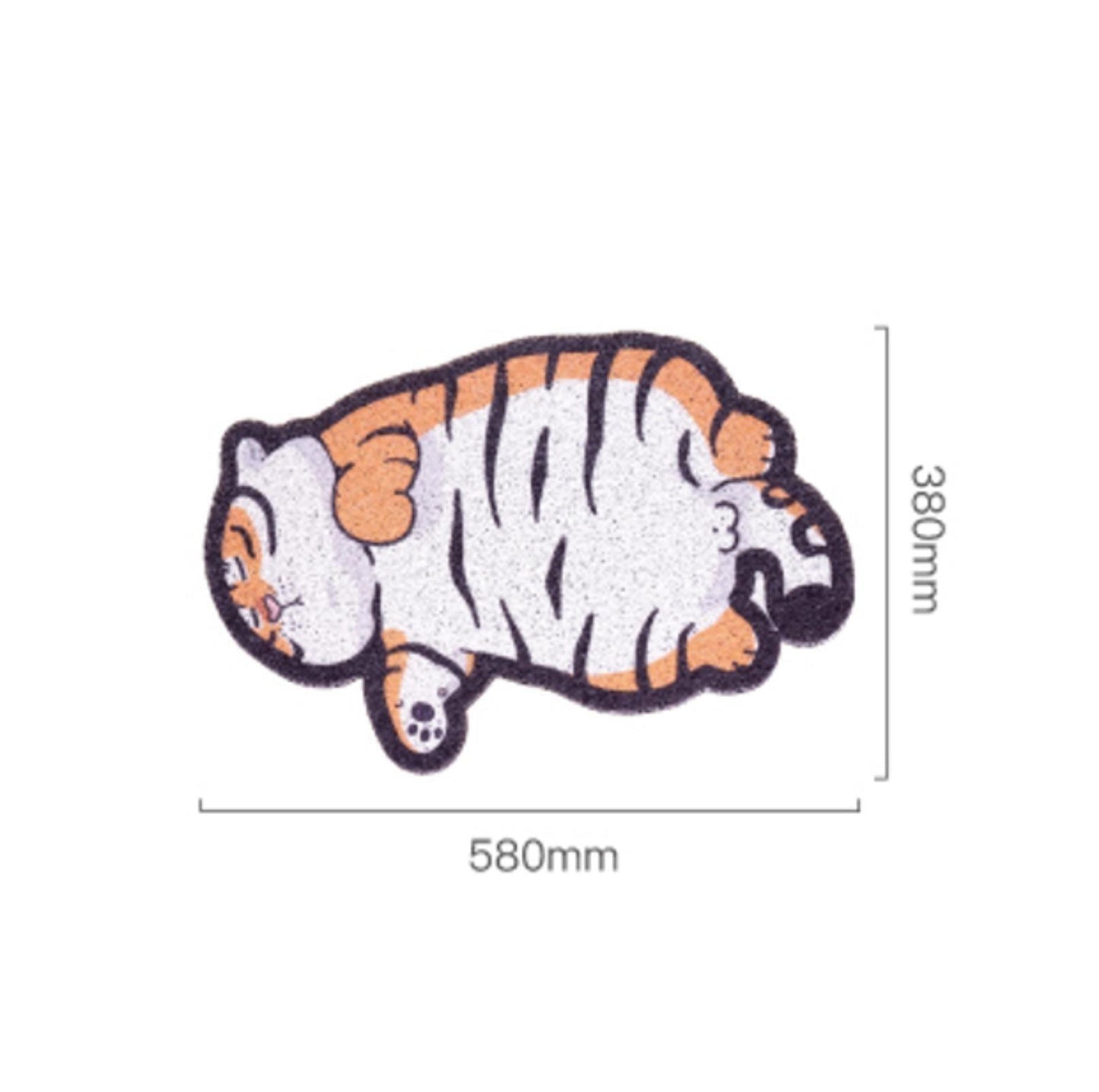 PurLab Tiger Shape Cat Litter Mat Multi-Functional - {{product.type}} - PawPawUp