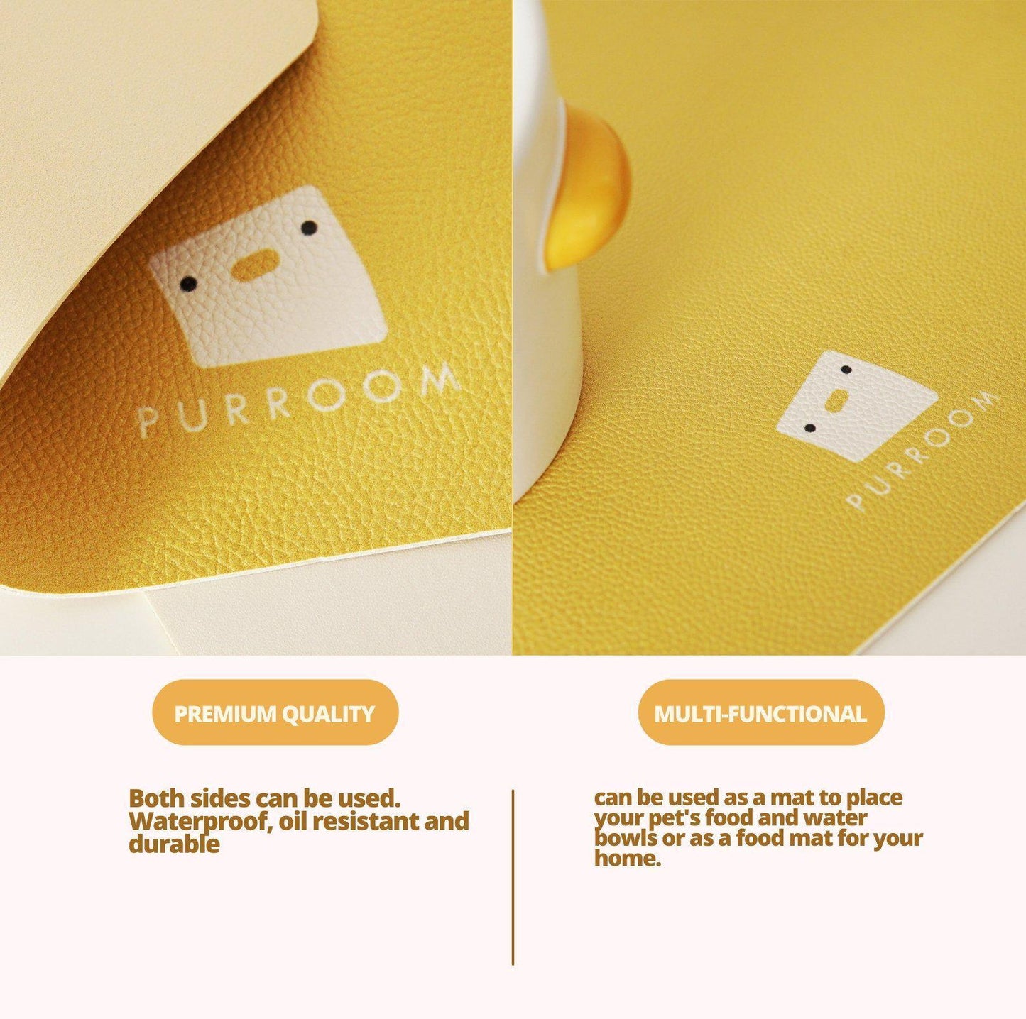 PURROOM Little Chicken Series - Anti-Slip Pet Food Mat - {{product.type}} - PawPawUp