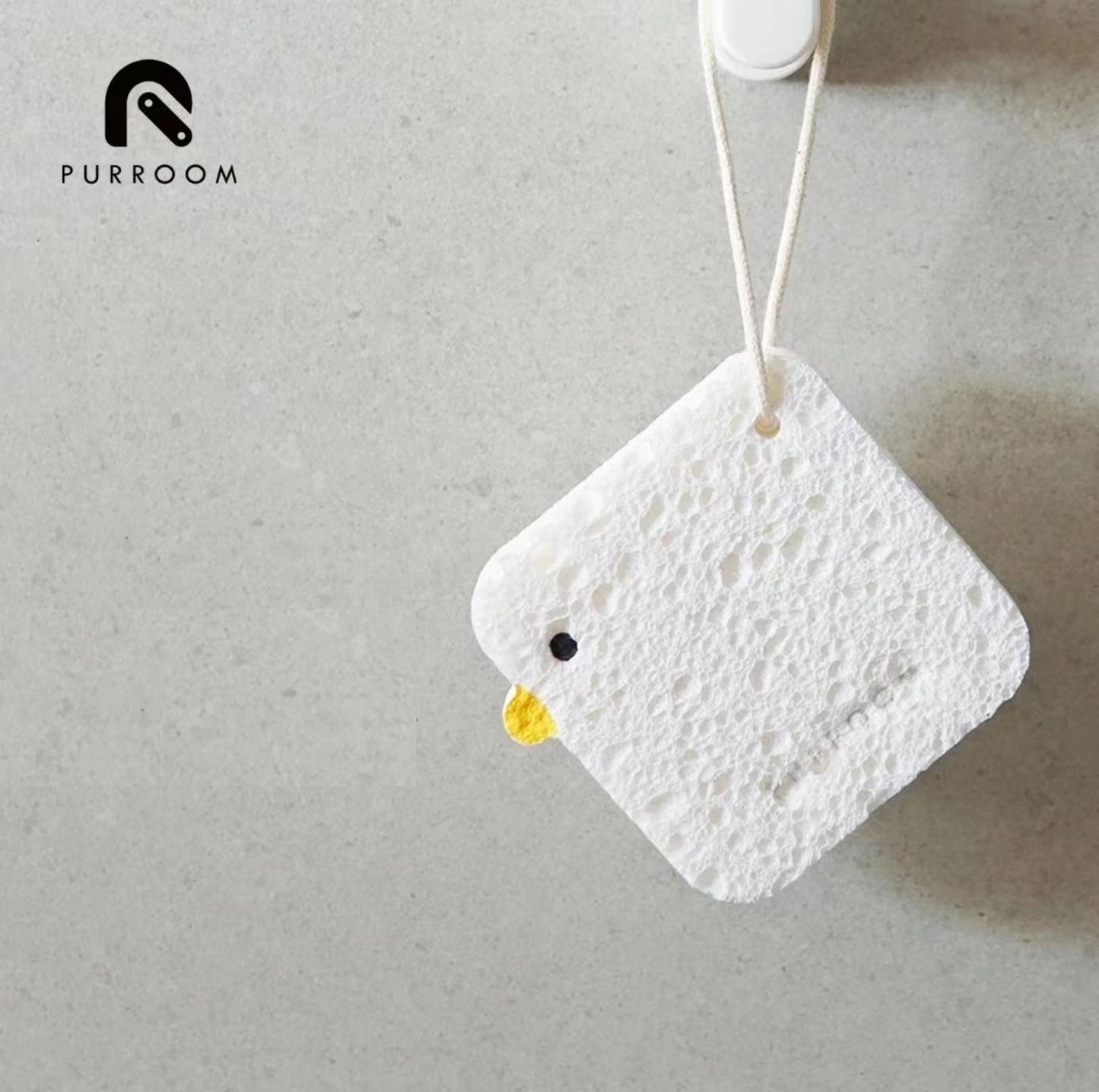 PURROOM Little Chicken Series: Eco-Friendly Wood Pulp Kitchen Sponge - {{product.type}} - PawPawUp