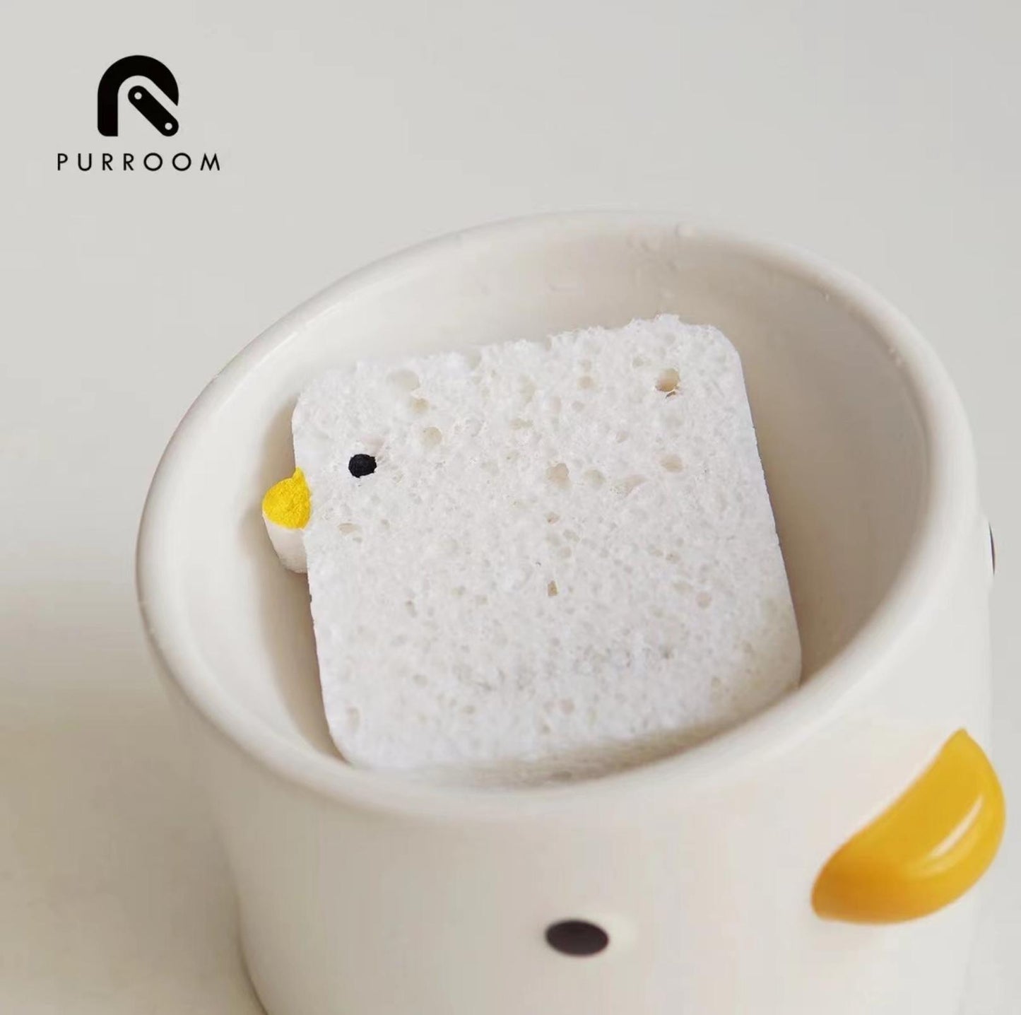 PURROOM Little Chicken Series: Eco-Friendly Wood Pulp Kitchen Sponge - {{product.type}} - PawPawUp