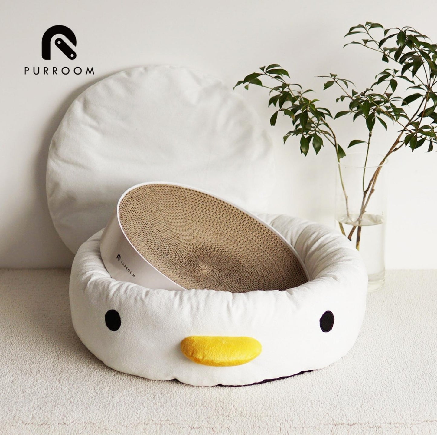 PURROOM Little Chicken Style Cat Bed (Suit small Purroom cat scratcher board) - {{product.type}} - PawPawUp