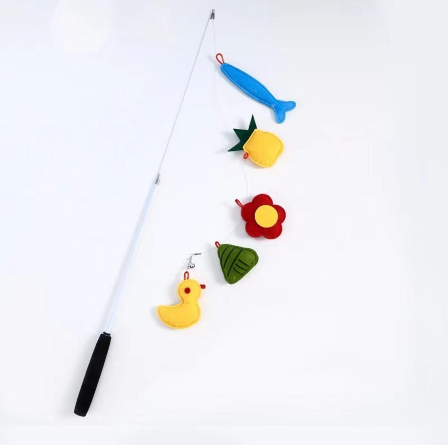 Retractable Catnip Cartoon Cat Stick Toys (5 replacement heads included) - {{product.type}} - PawPawUp