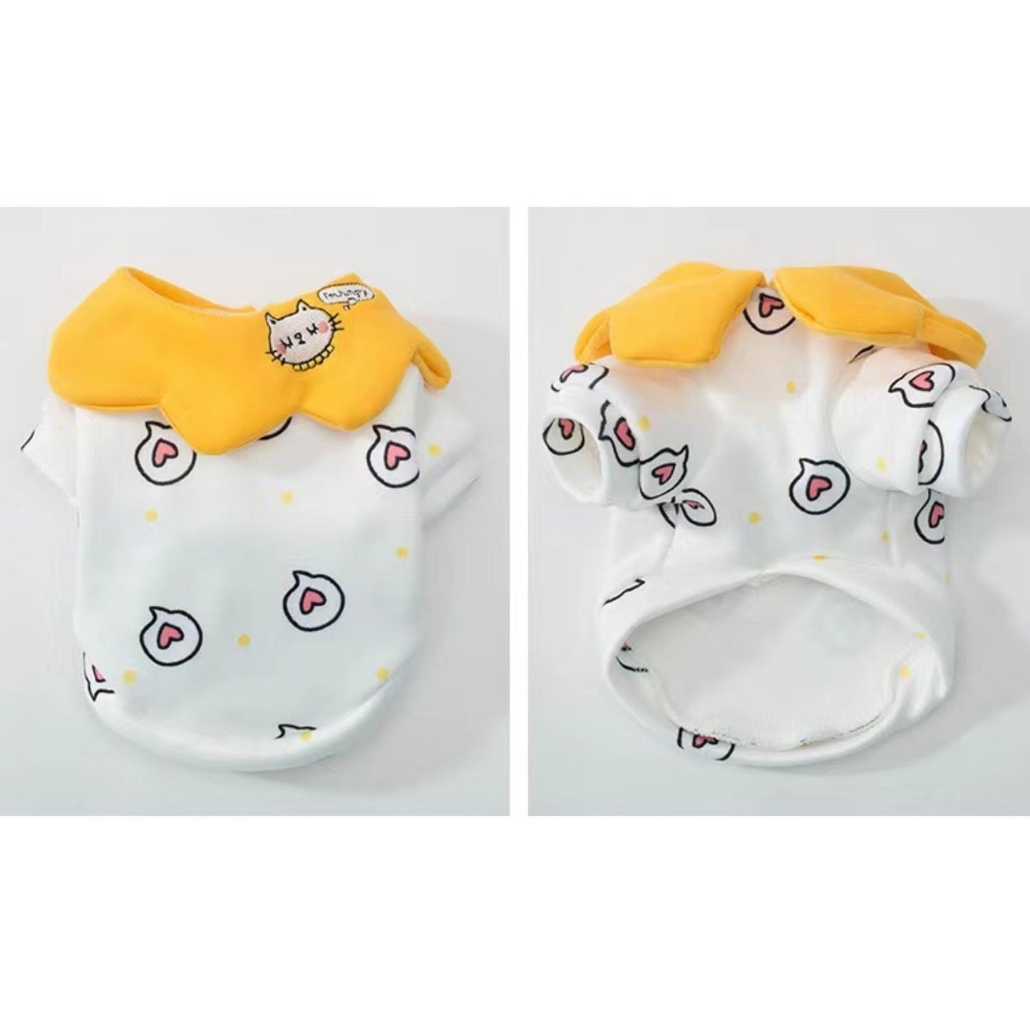 Spring Heart Dot Cartoon Dog And Cat Sweatshirt Pet Apparels - {{product.type}} - PawPawUp