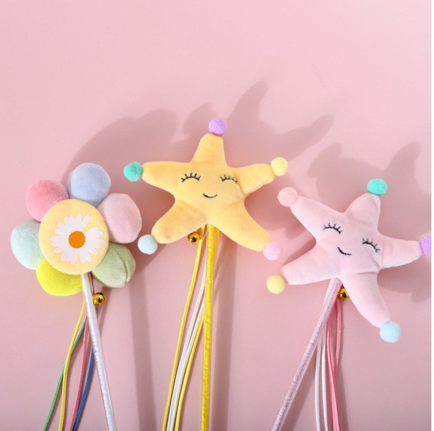 Starfish Sunflower Plush Cat Sticks Cat Toys - {{product.type}} - PawPawUp