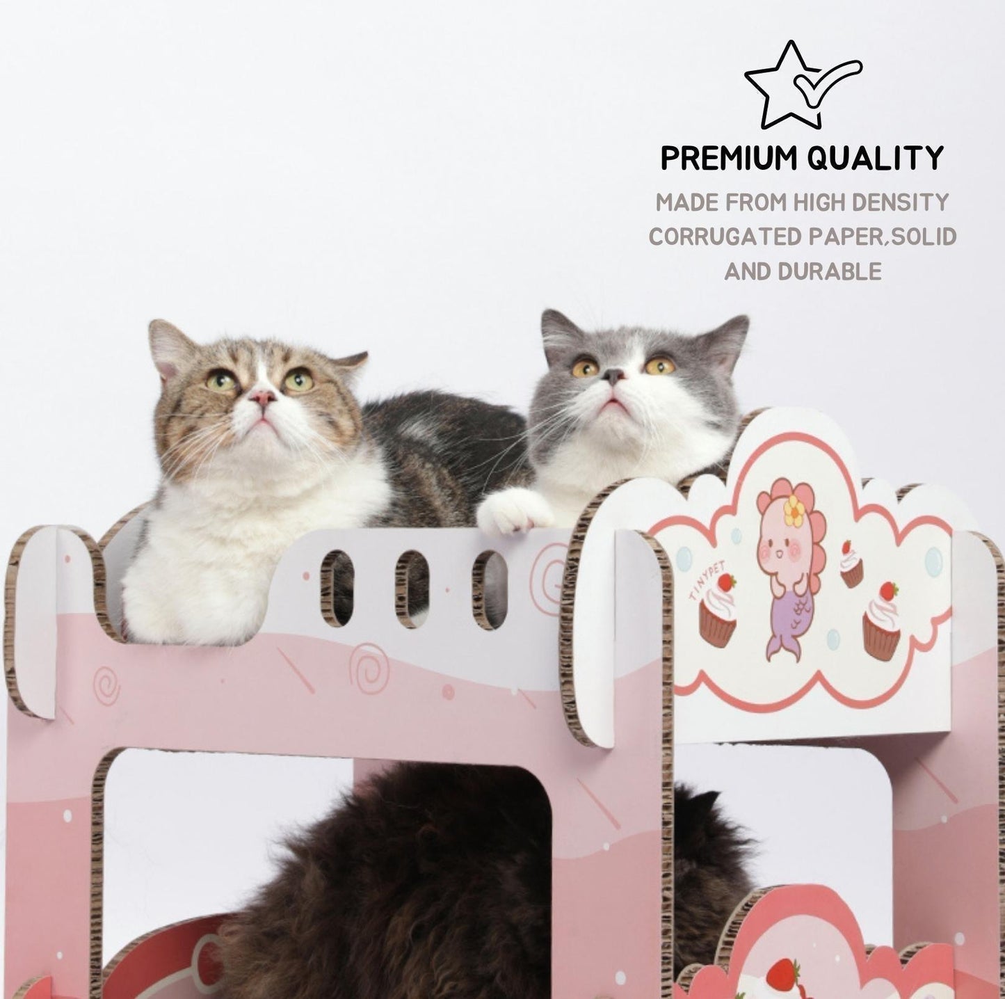 Tinypet "Bunk Bed" Scratching Board Cat Scratcher - {{product.type}} - PawPawUp