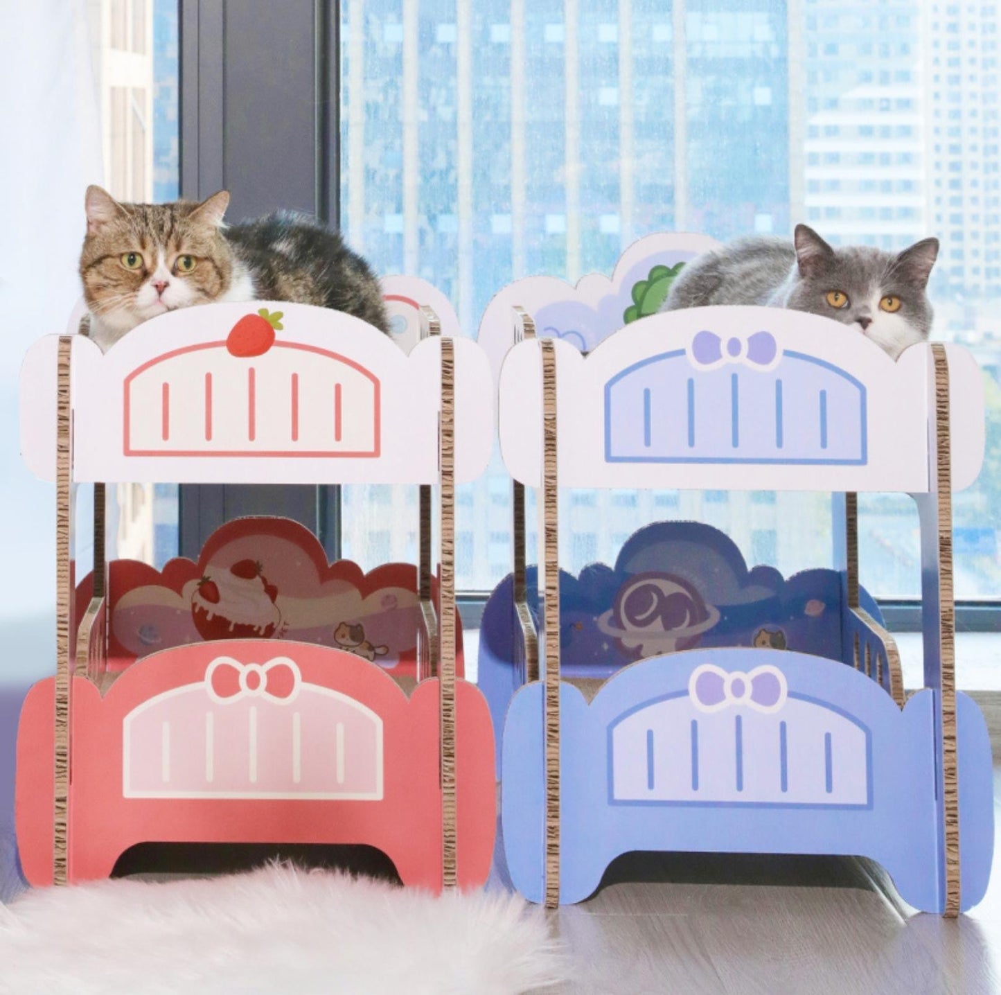 Tinypet "Bunk Bed" Scratching Board Cat Scratcher - {{product.type}} - PawPawUp