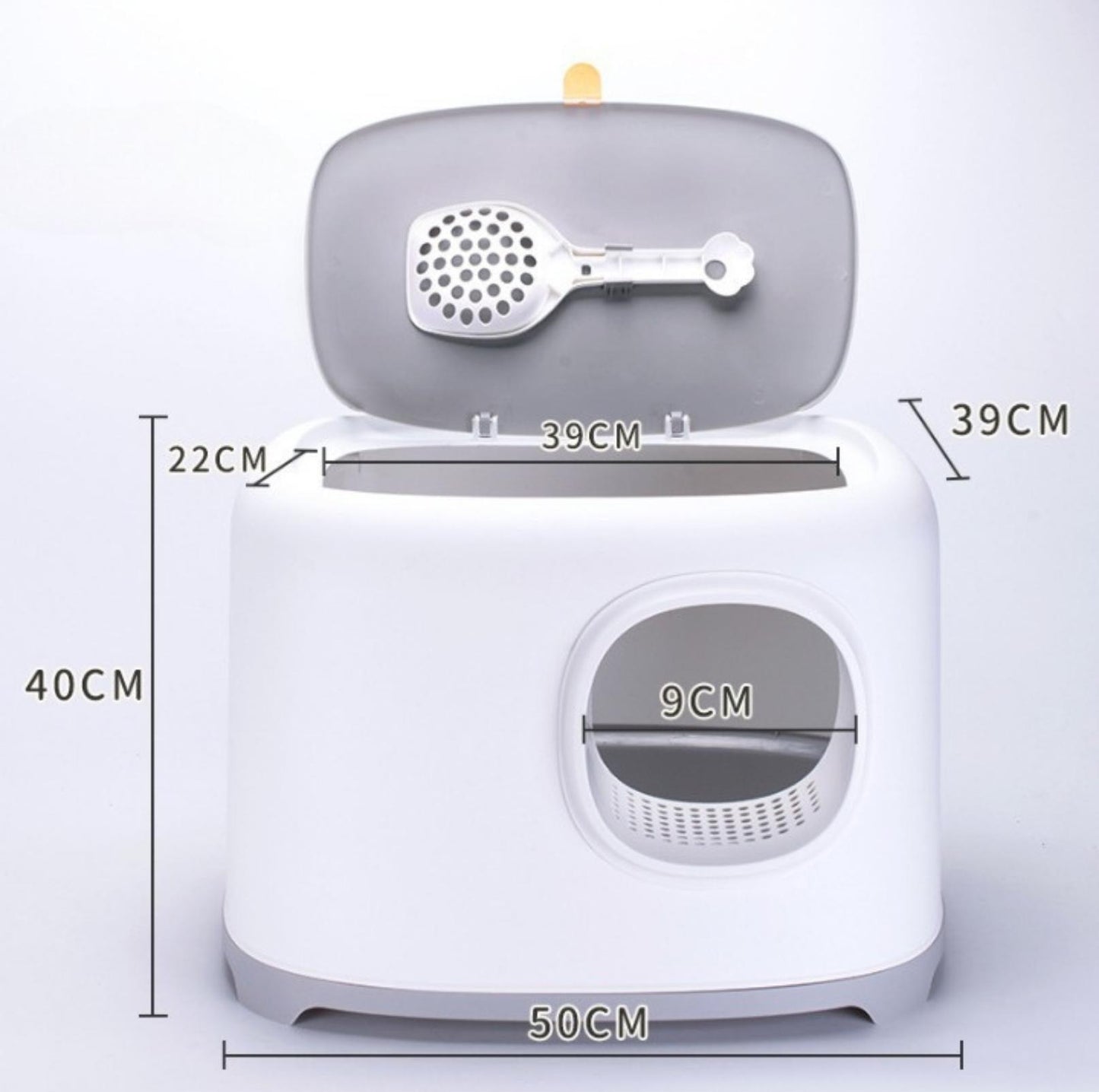Toast Style Enclosed Cat Litter Box - {{product.type}} - PawPawUp
