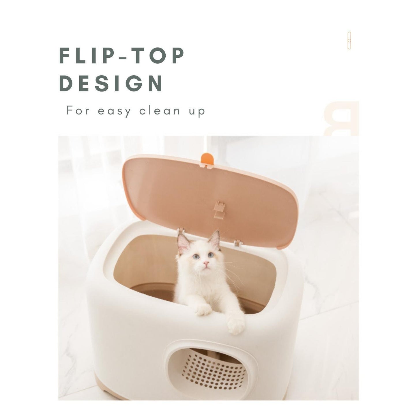 Toast Style Enclosed Cat Litter Box - {{product.type}} - PawPawUp