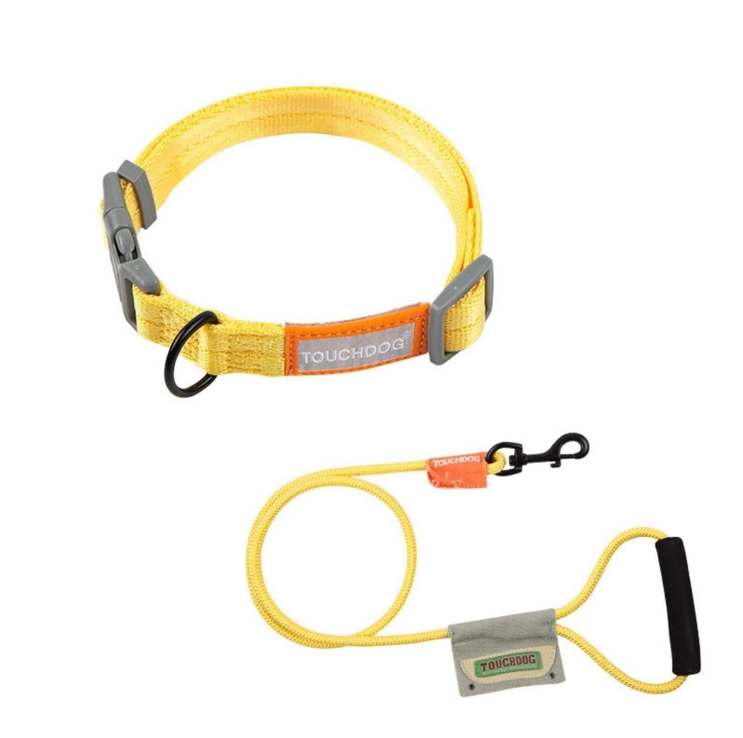 Touchdog Macaroon Colour Scheme Pet Leash Set (Leash + Collar) - {{product.type}} - PawPawUp