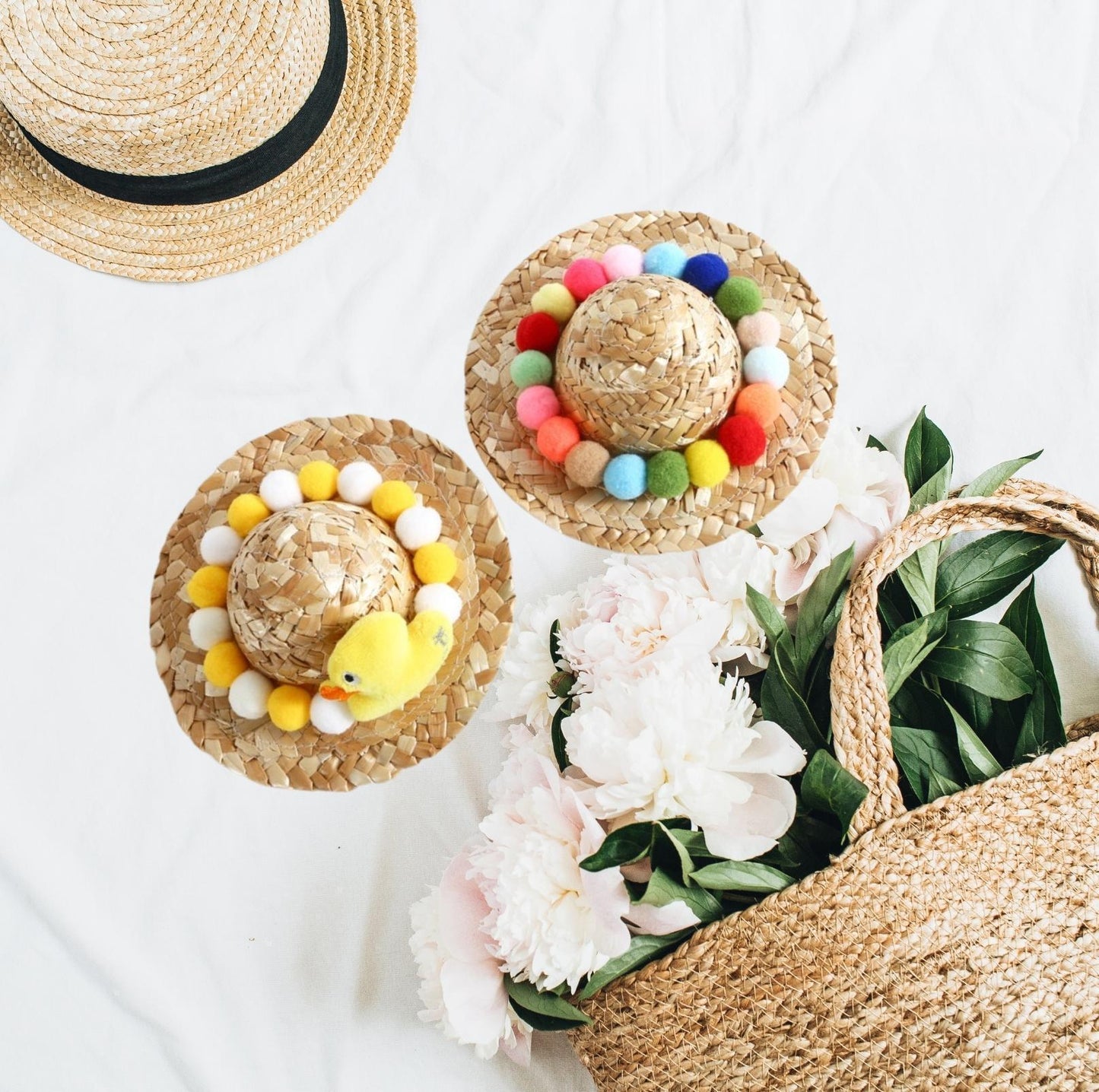 Unique Style Pet Straw Hat - {{product.type}} - PawPawUp