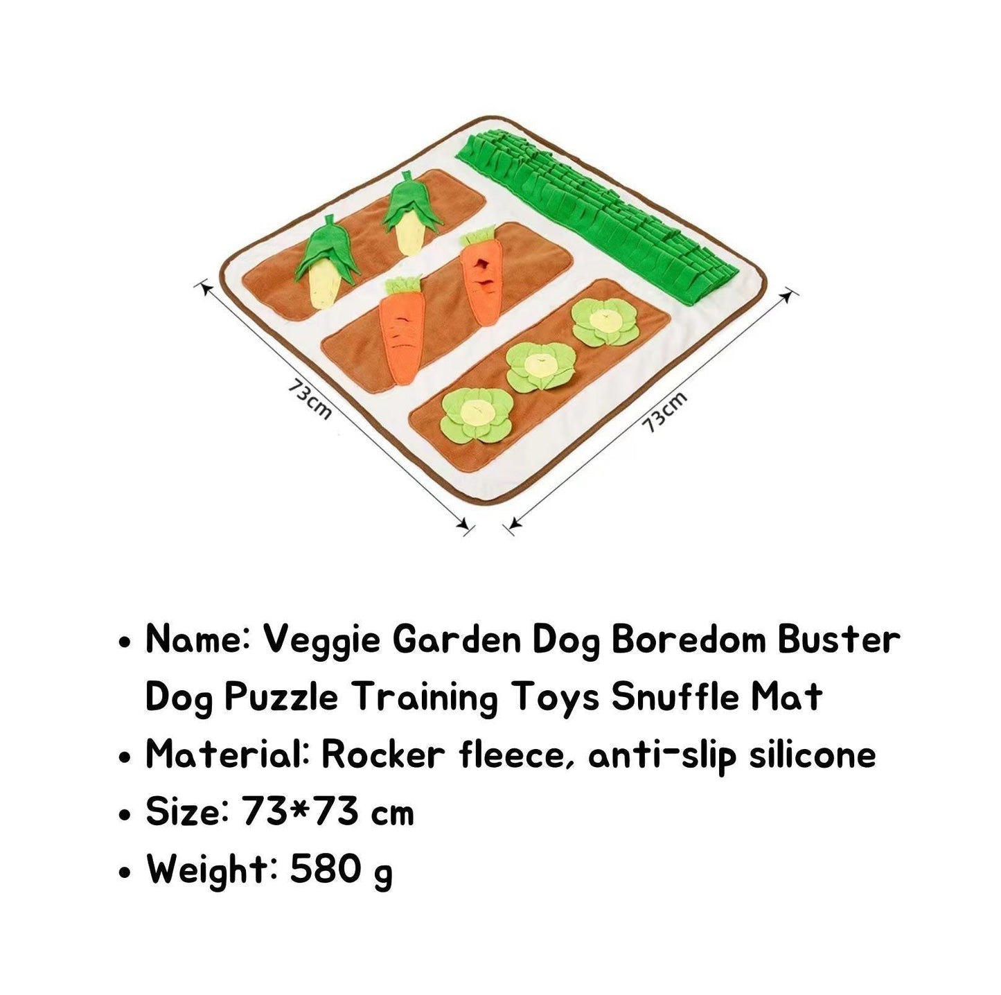 Veggie Garden Large Dog Snuffle Mat Puzzle Training Toy - {{product.type}} - PawPawUp