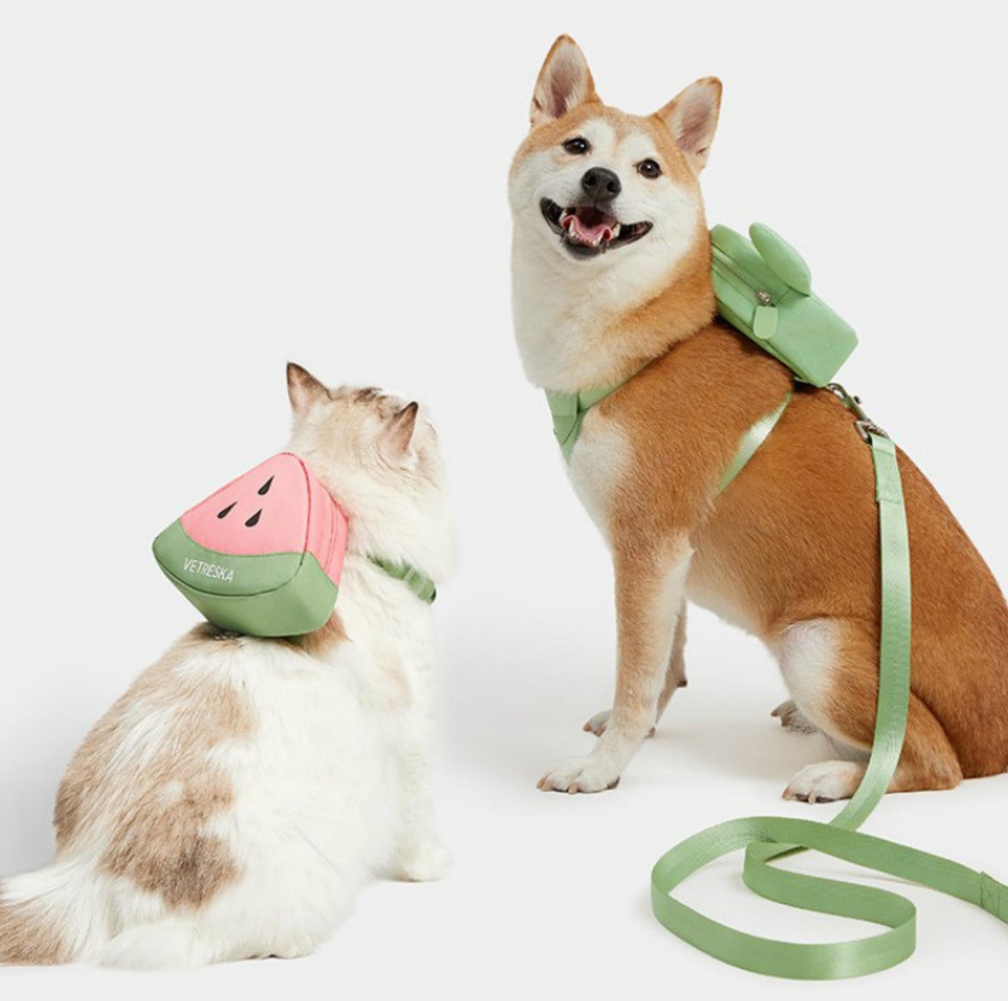 Vetreska Pet Backpack Leash Set Polyester - {{product.type}} - PawPawUp