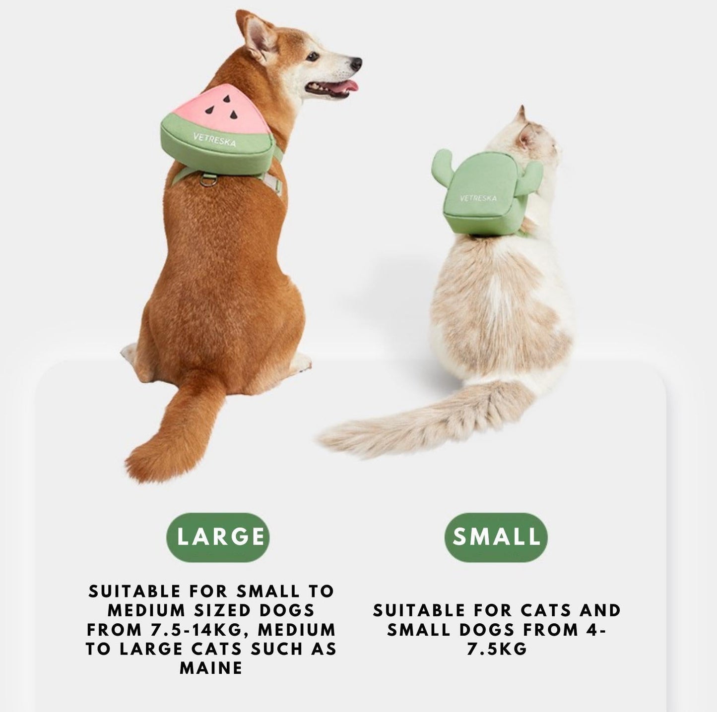 Vetreska Pet Backpack Leash Set Polyester - {{product.type}} - PawPawUp