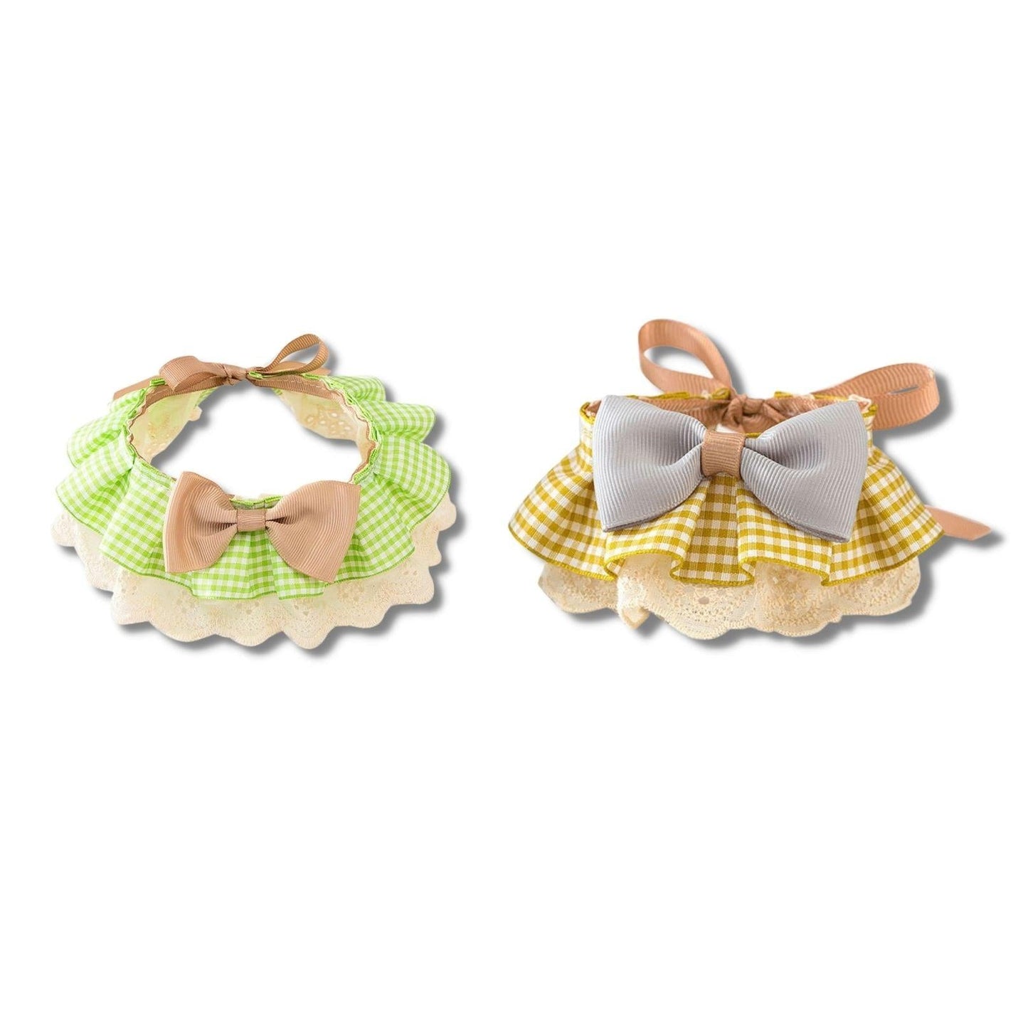 Woven Plaid Bow-Tie Pet Bib - {{product.type}} - PawPawUp