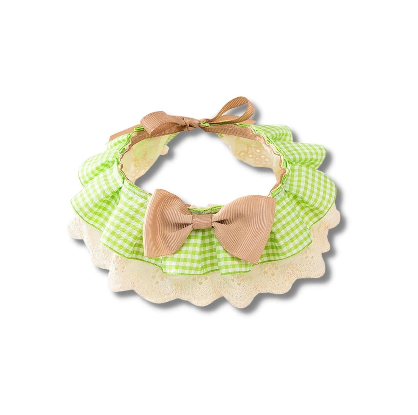 Woven Plaid Bow-Tie Pet Bib - {{product.type}} - PawPawUp