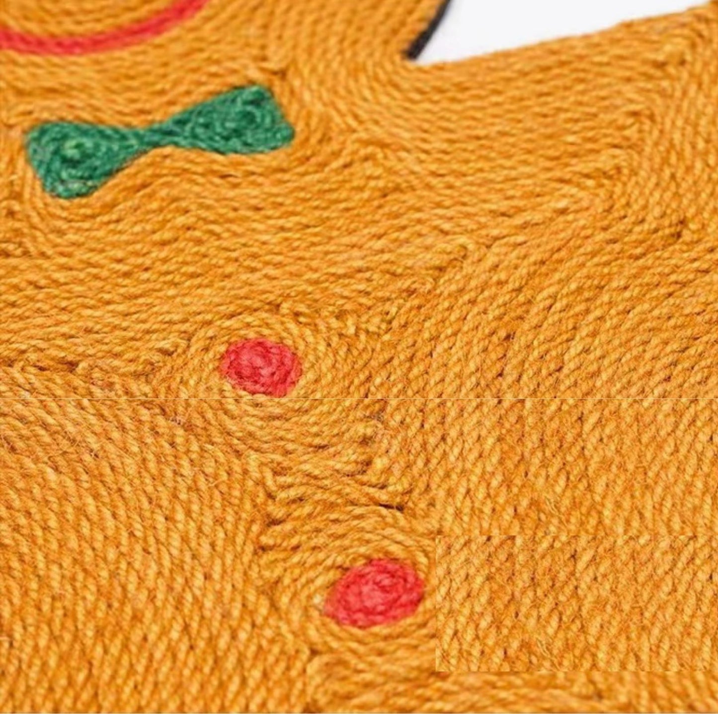 ZeZe Christmas Gingerbread Man Scratching Mat Cat Scratcher - {{product.type}} - PawPawUp