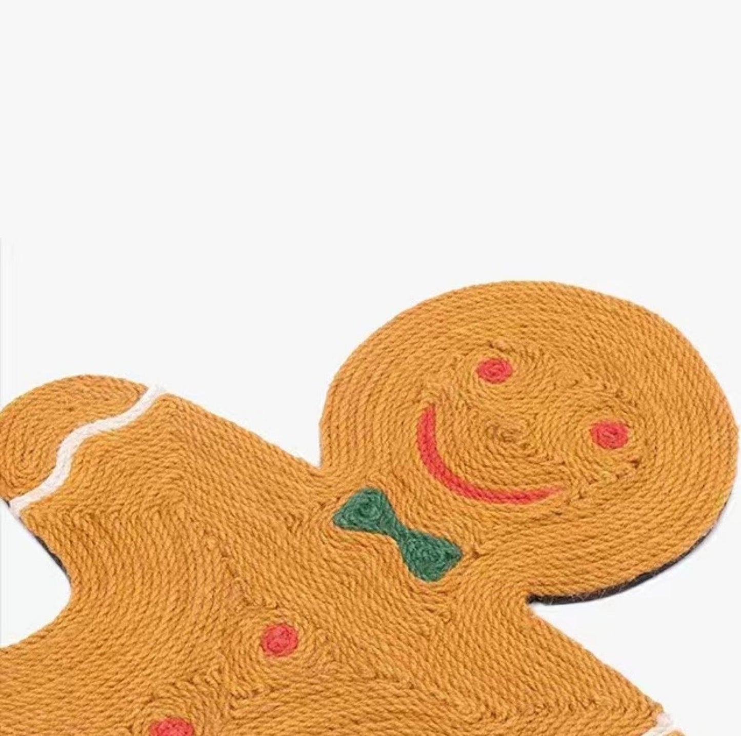 ZeZe Christmas Gingerbread Man Scratching Mat Cat Scratcher - {{product.type}} - PawPawUp