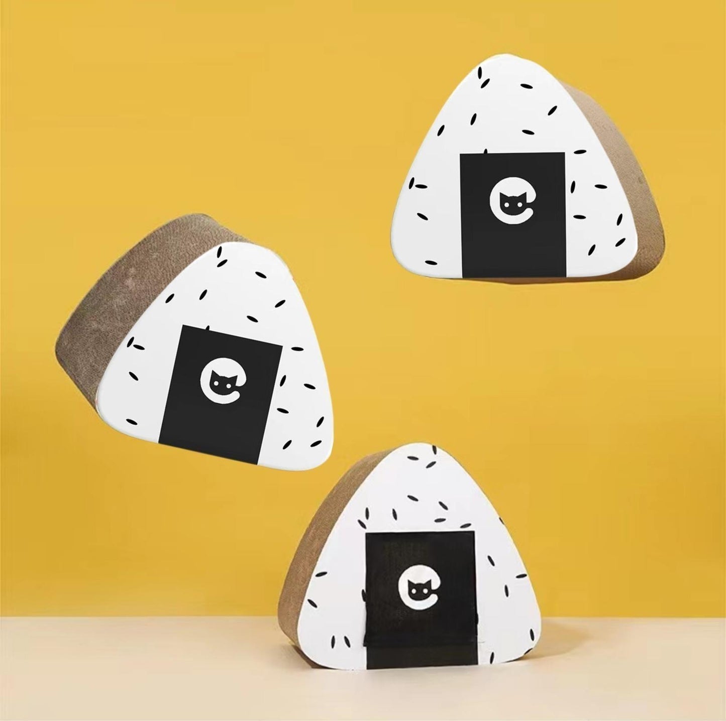 ZeZe Seasame Rice Ball Onigiri 2in1 Scratch House Cat Scratcher - {{product.type}} - PawPawUp