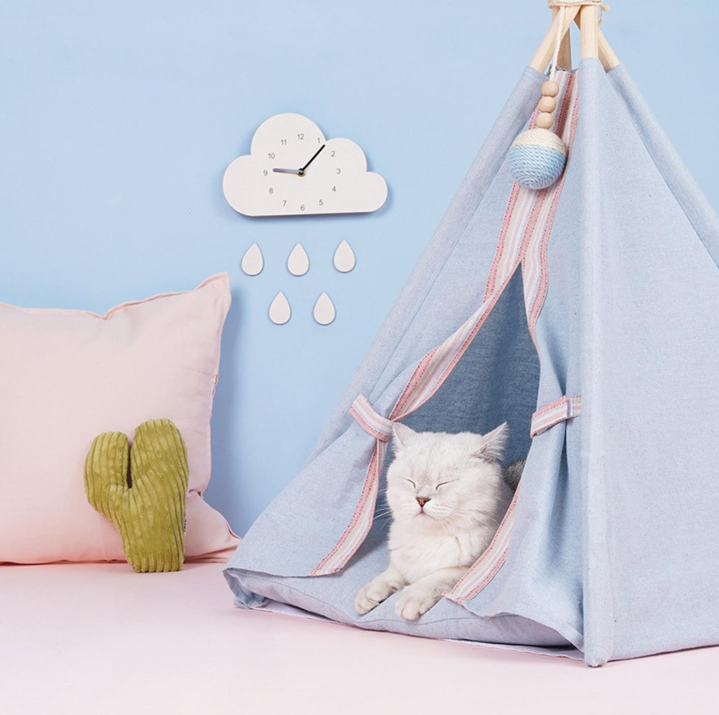 ZeZe TeePee Pet Tent Cat Bed Dog Bed - {{product.type}} - PawPawUp
