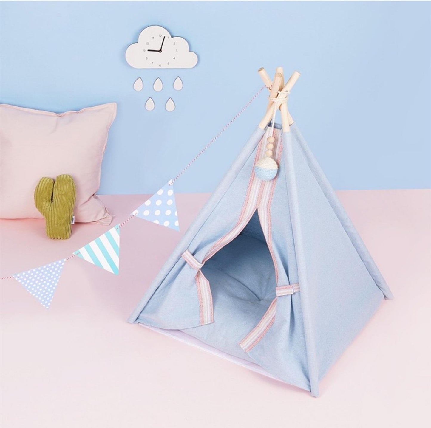 ZeZe TeePee Pet Tent Cat Bed Dog Bed - {{product.type}} - PawPawUp