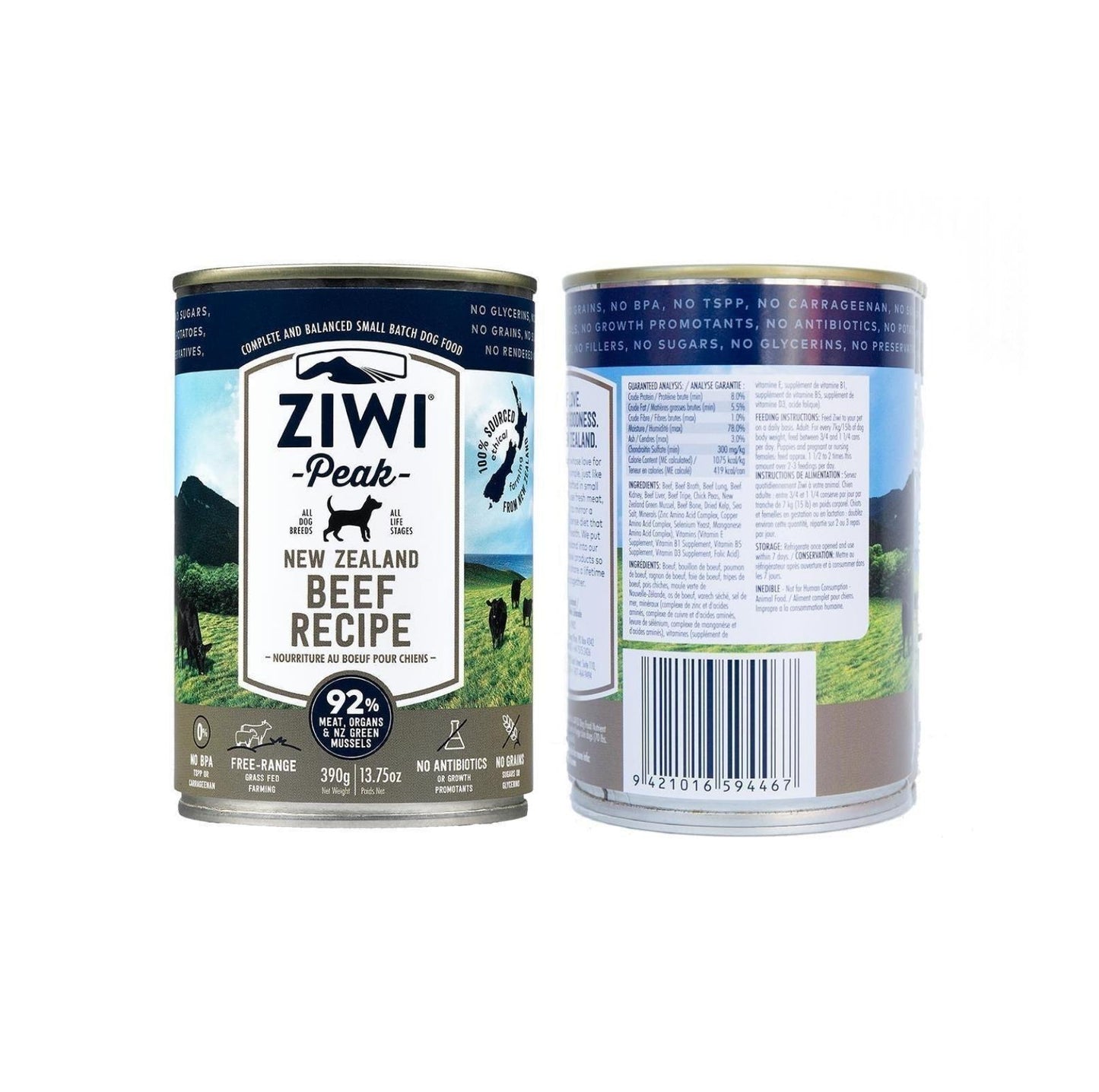 ZIWI Peak Dog Beef Food Can - {{product.type}} - PawPawUp