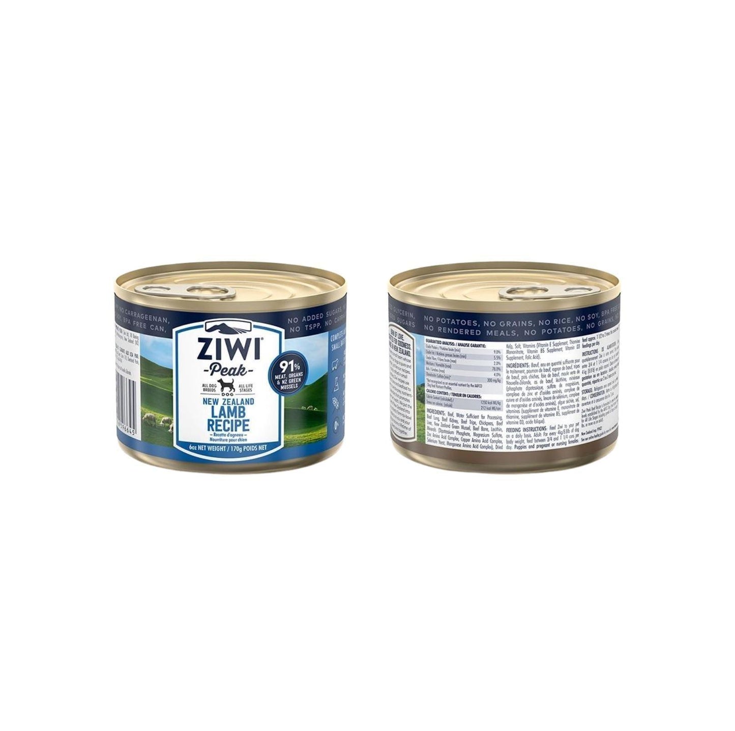 ZIWI Peak Dog Lamb Food Can - {{product.type}} - PawPawUp