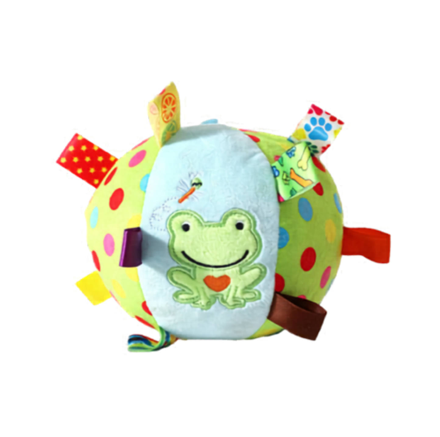 Interactive Squeaky Plush Ball Dog Toy