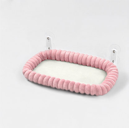 Faux Fur Suction Cup Cat Window Hammock
