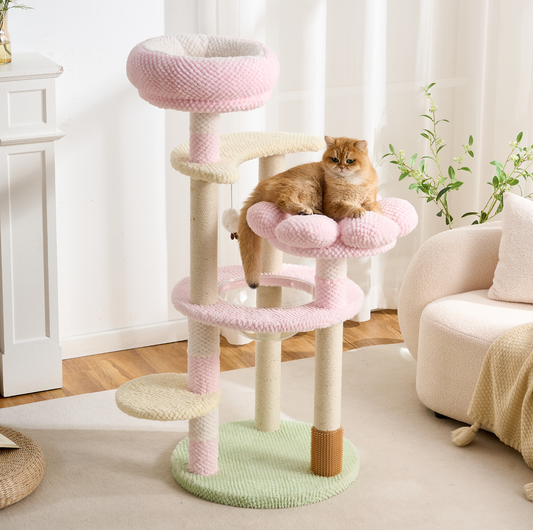 Blush Bloom Multi-Platform Cat Tree