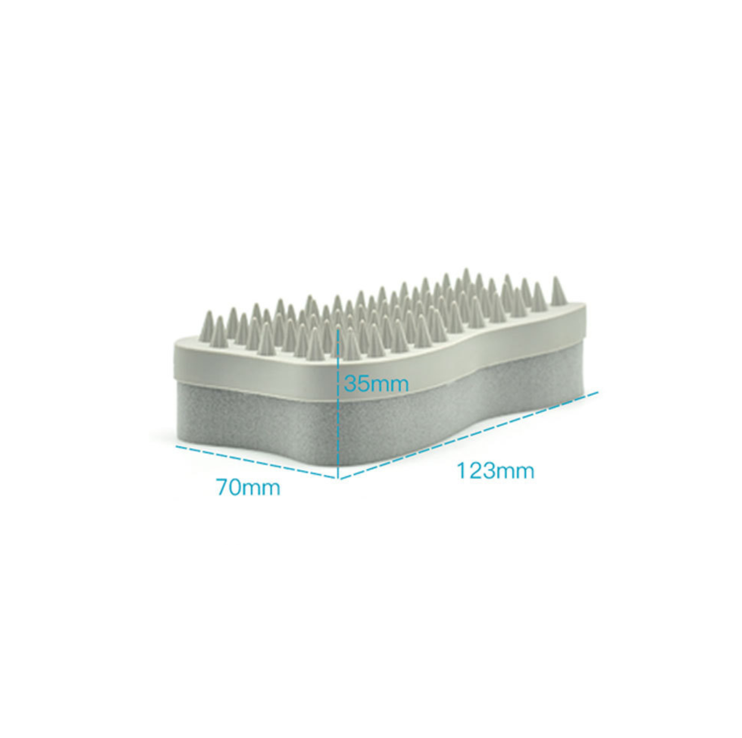Dual-Sided Silicone Grooming and Lint Remover for Pets and Home